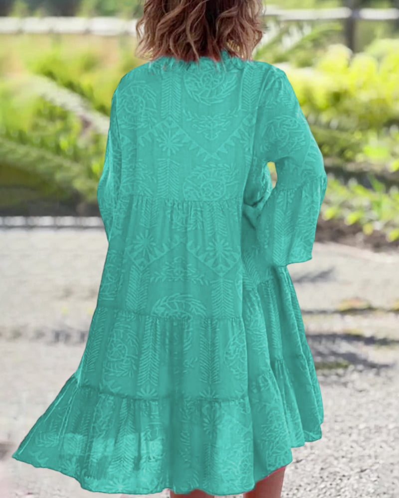 Mia – Šaty s geometrickým boho potiskem