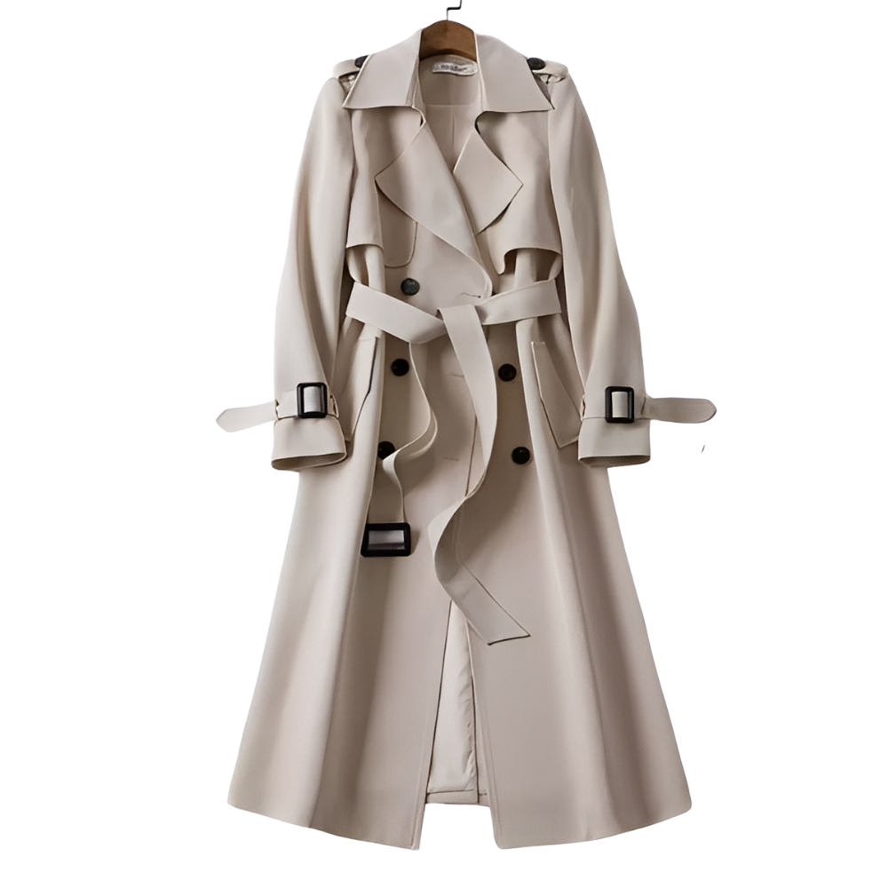 Patricia - Stylový Trenchcoat s Knoflíky pro Ženy