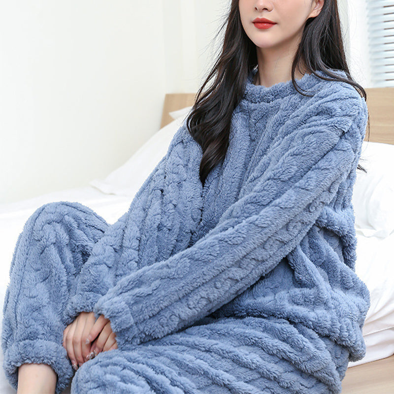 Kathryn - Pohodlné, měkké fleece pyžamo pro ženy