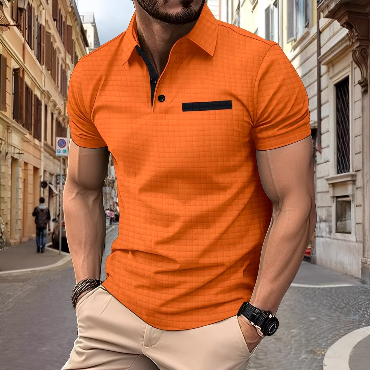 Benson - Stylové Slim-Fit polotriko pro muže
