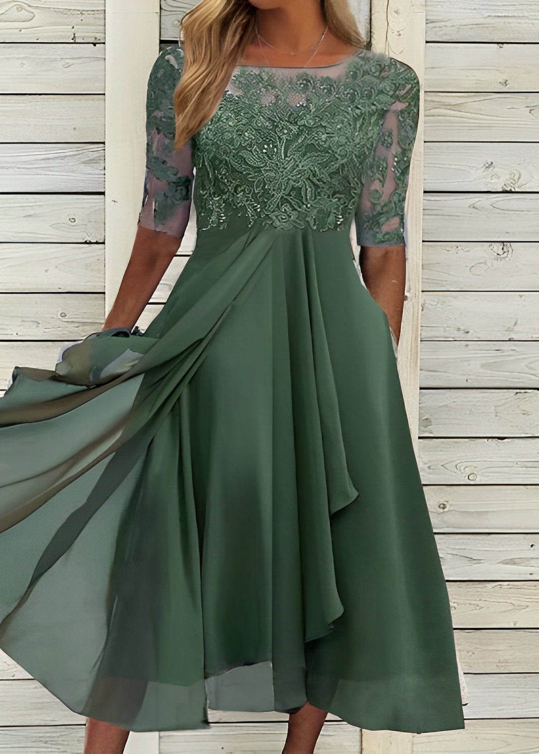 Colleen - Elegantní, vystřižené krajkové šaty pro dámy