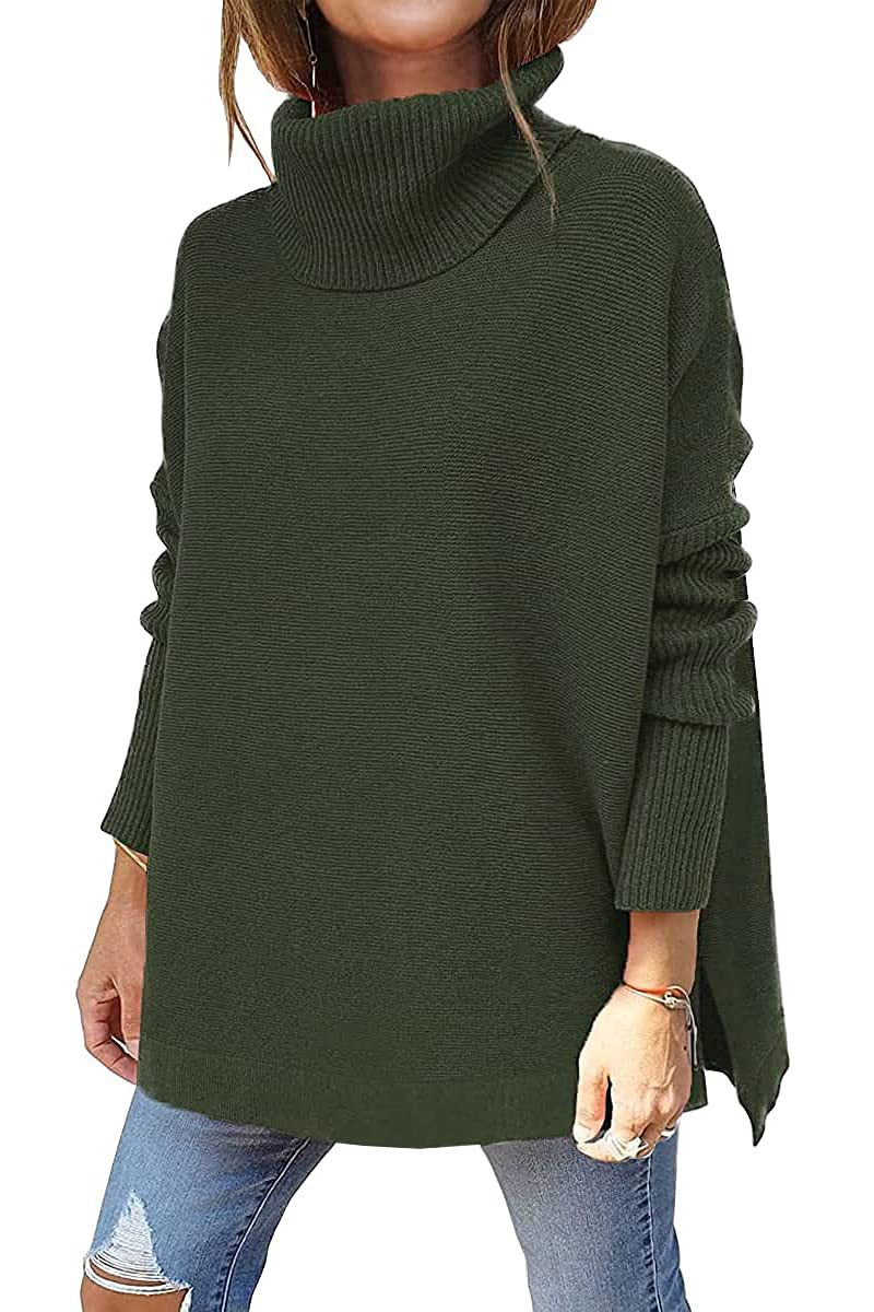 Macey - Lässiger Rollkragenpullover aus Wolle für Damen