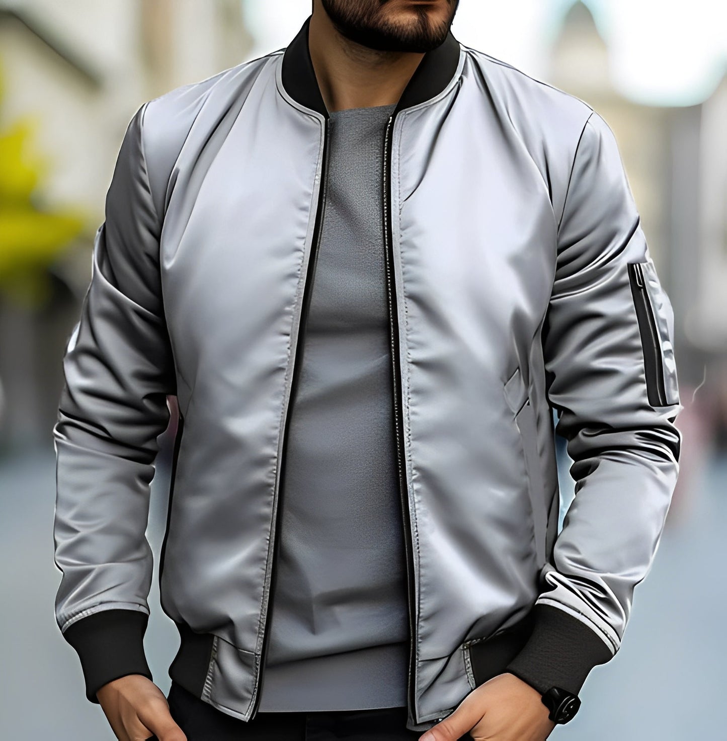 Garret - Stylová, úzce střižená bomber bunda pro muže