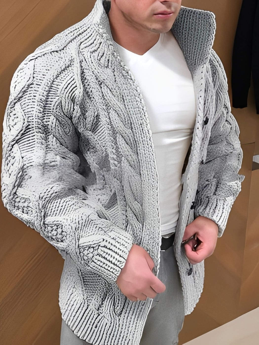 Donovan - Stylový, teplý cardigan pro muže
