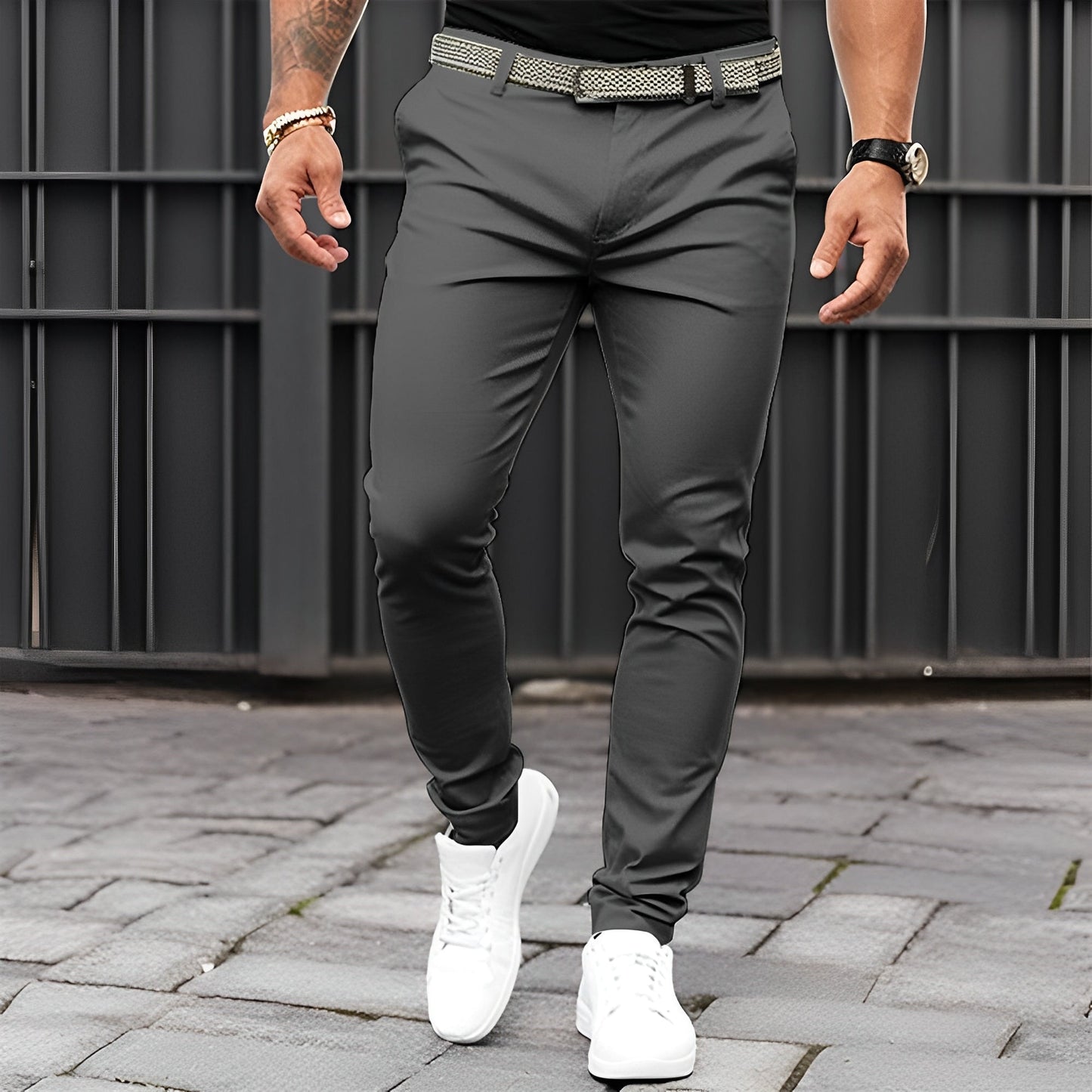 Jaron - Stylové, ležérní slim-fit kalhoty pro muže