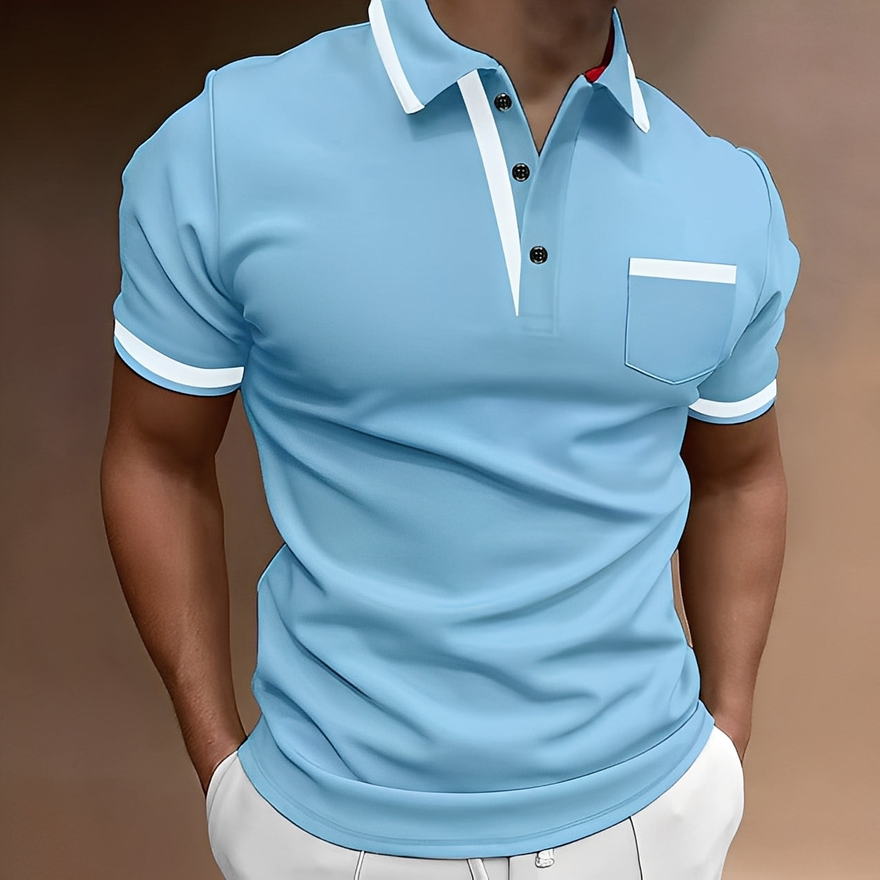 Alijah - Stylové, přiléhavé polotriko pro muže