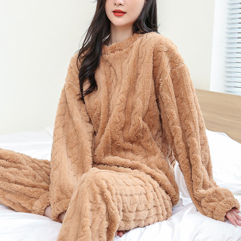 Kathryn - Pohodlné, měkké fleece pyžamo pro ženy