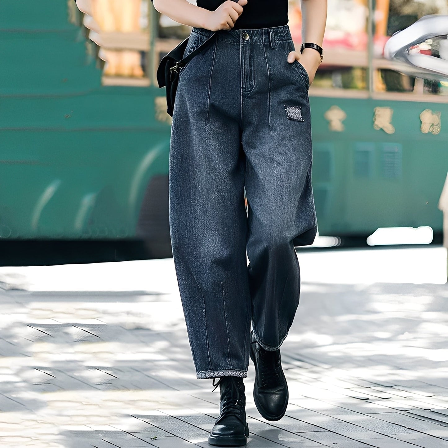 Shirlee - Stylové džíny s vysokým pasem pro dámy