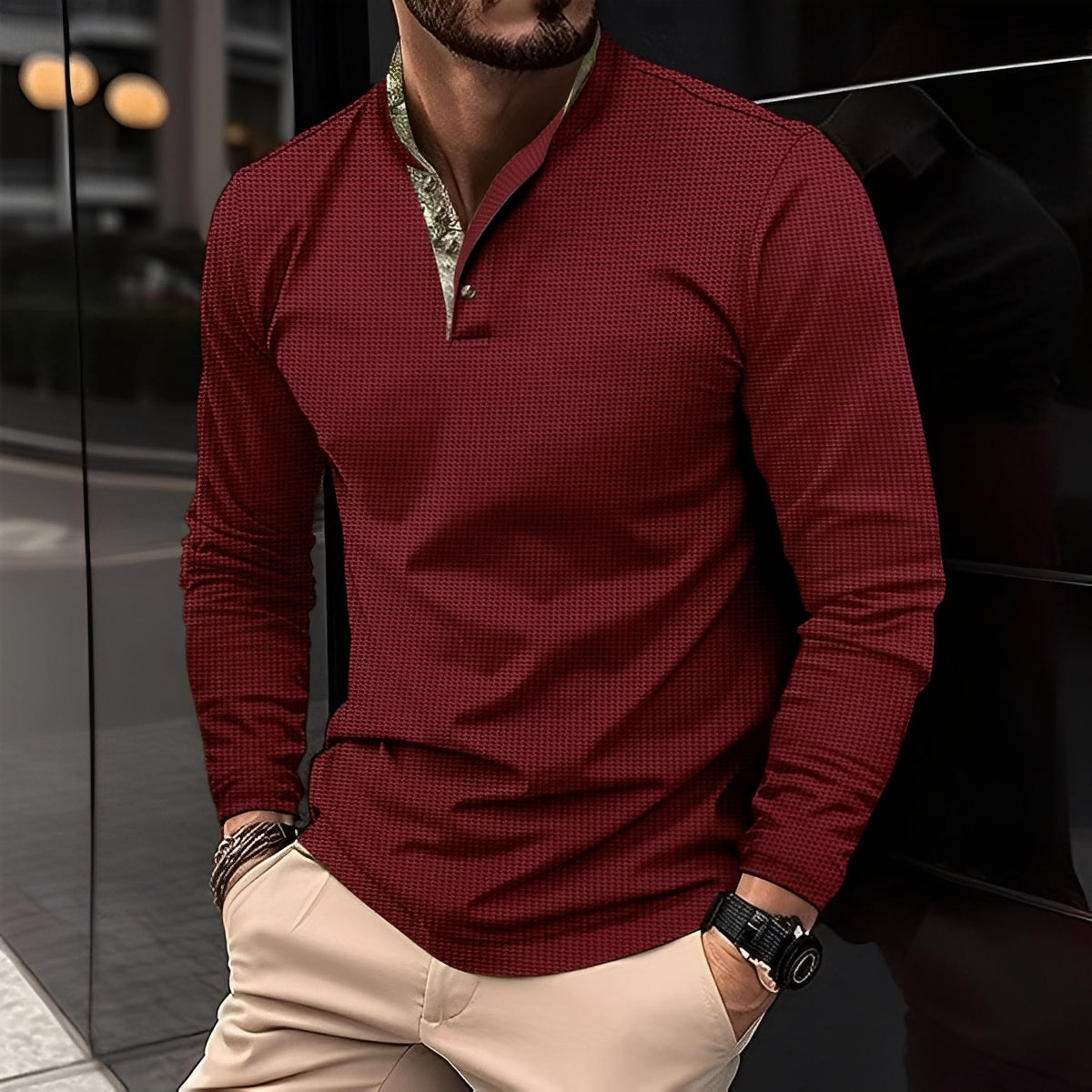 Chester - Moderní polo tricko s reverzním límeckem pro muže