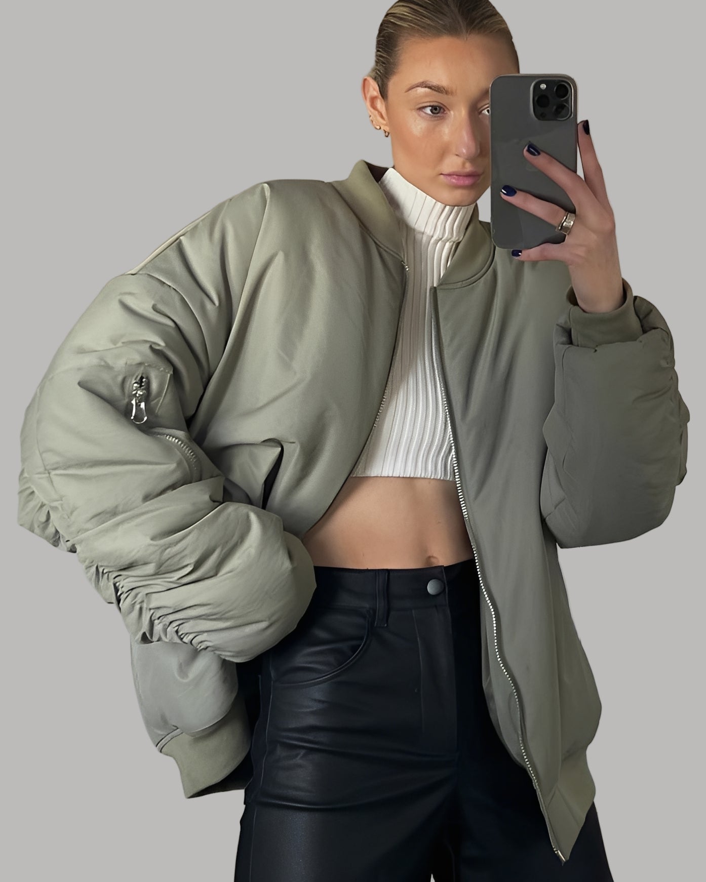 Coleen - Ležérní oversize bomber bunda pro ženy
