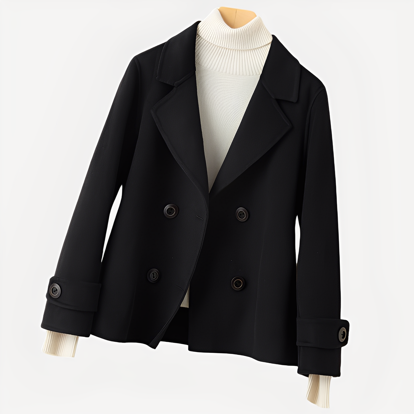 Sofia - Elegantní krátký kašmírový kabát pro dámy