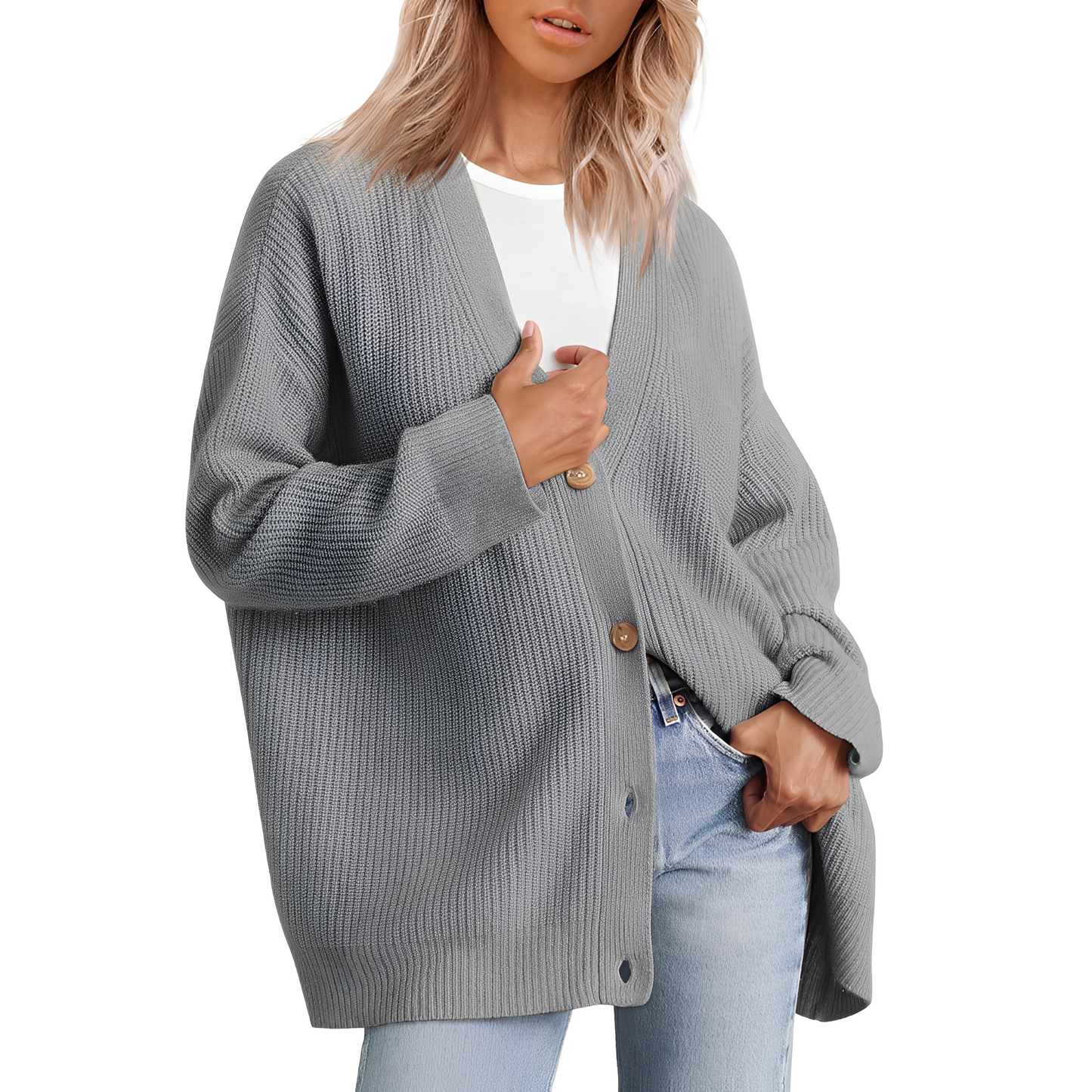 Christal - Ležérní oversize cardigan pro ženy