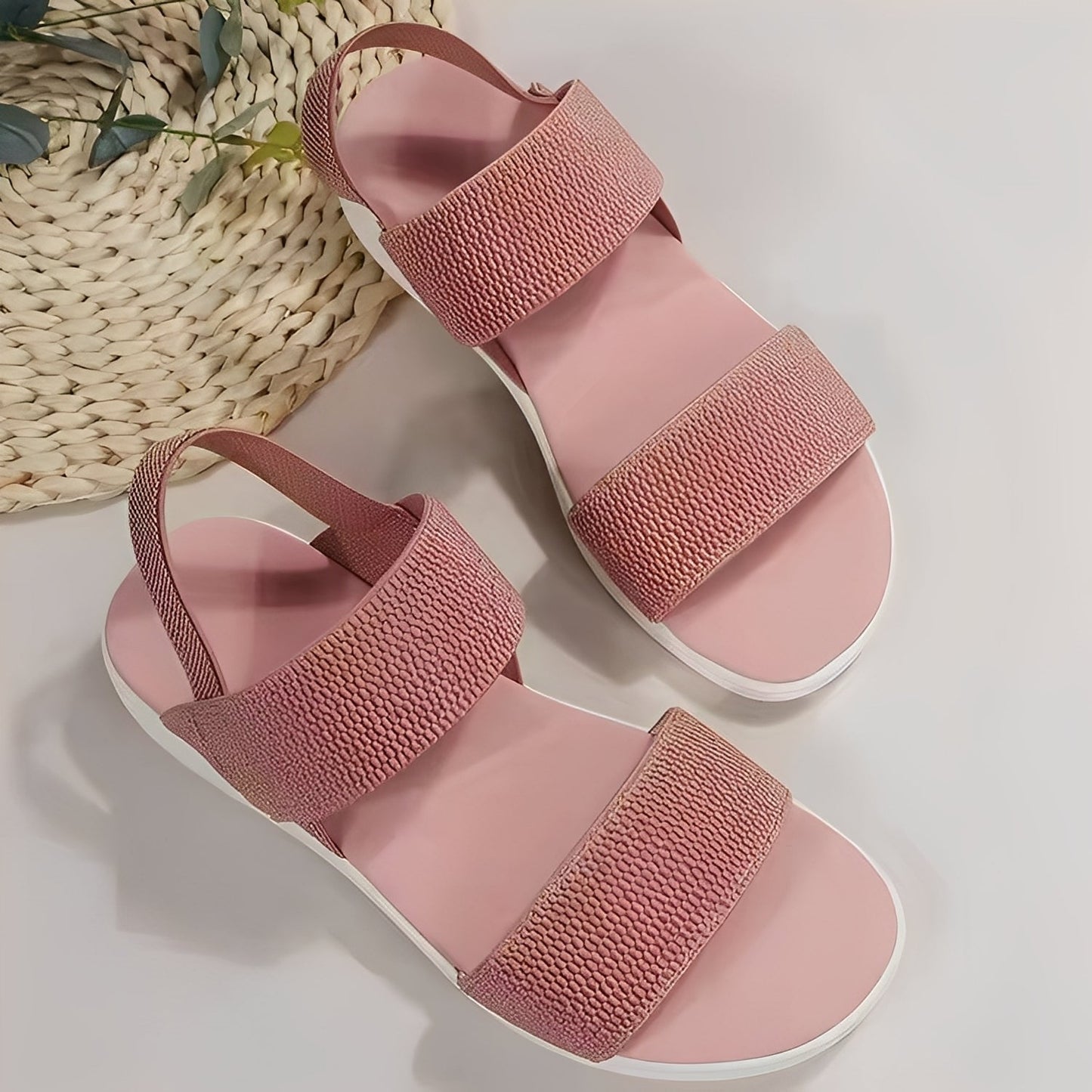 Jessika - Neformální ploché sandály z Flyknit pro dámy