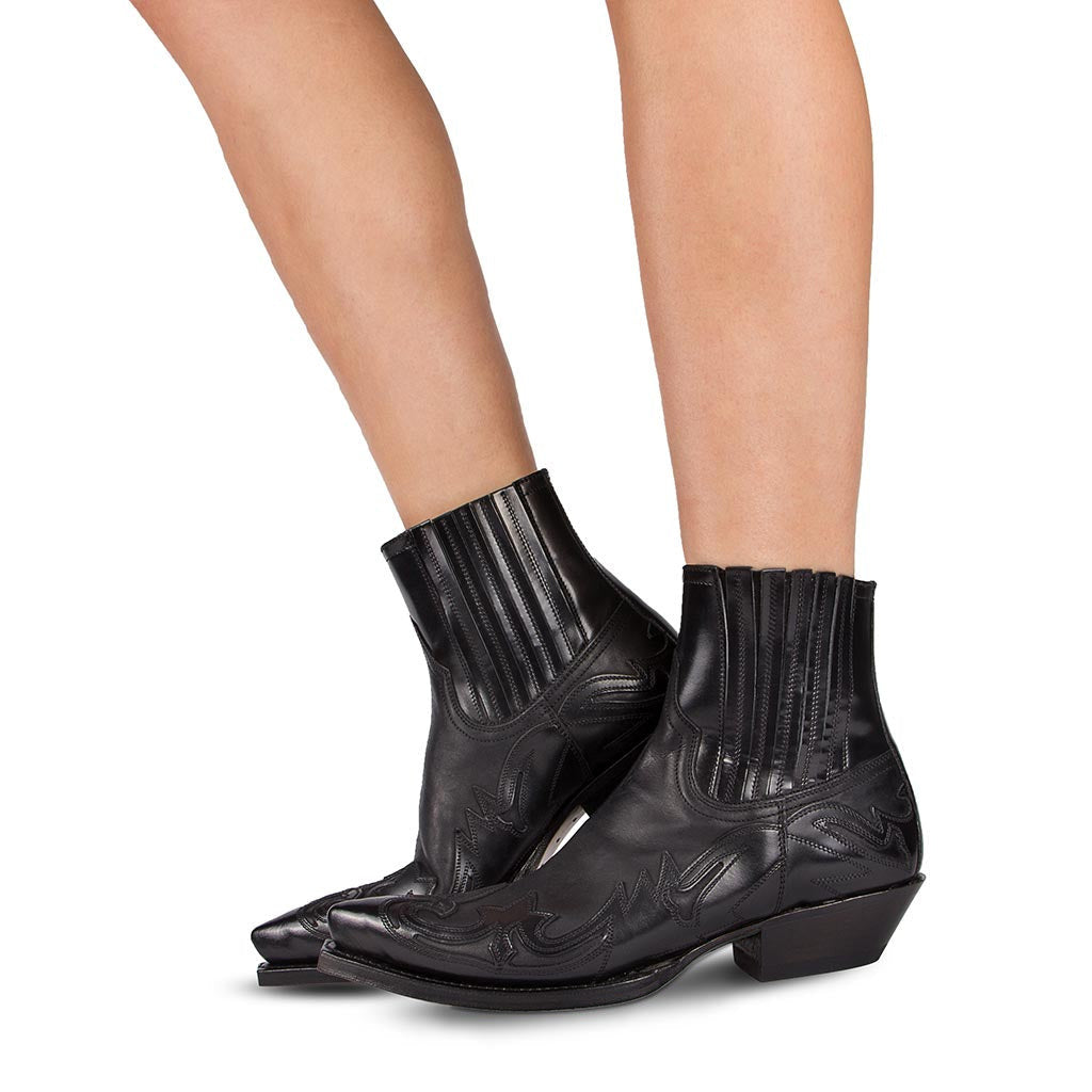 Geraldine - Retro-Cowboystiefel z Lederu pro ženy
