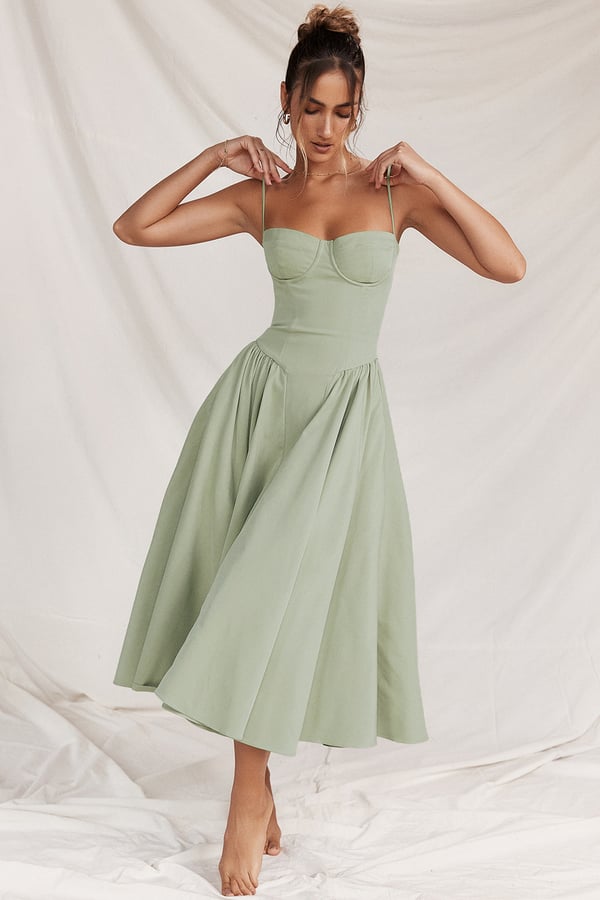 Jutte - Dámské bezrukávové midikleid