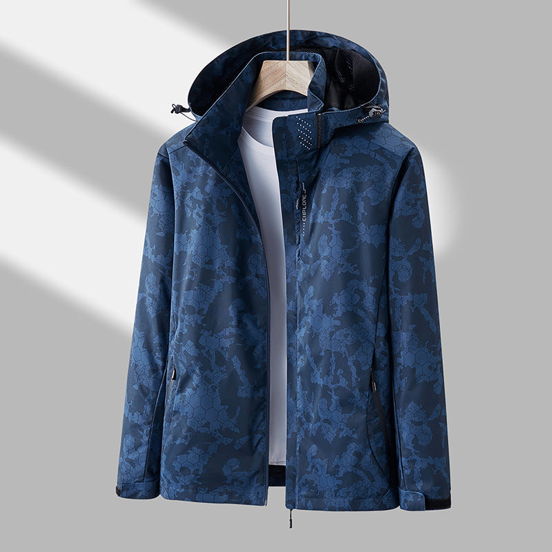 Palmer - Tiskaná unisex větrovka s kapucí