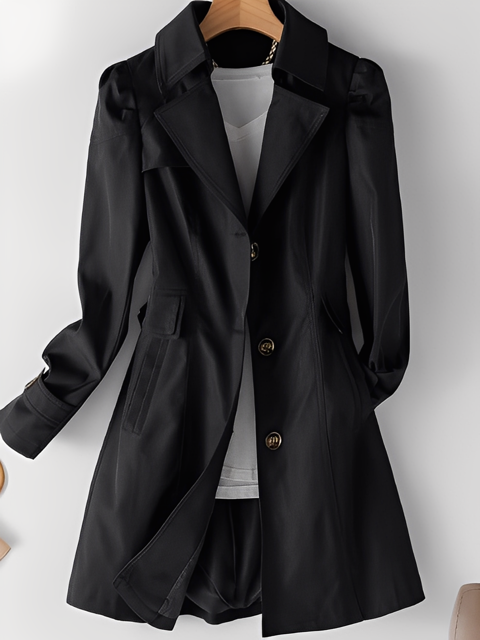 Hillary - Lässiger Kaschmir-Trenchcoat pro Dámy