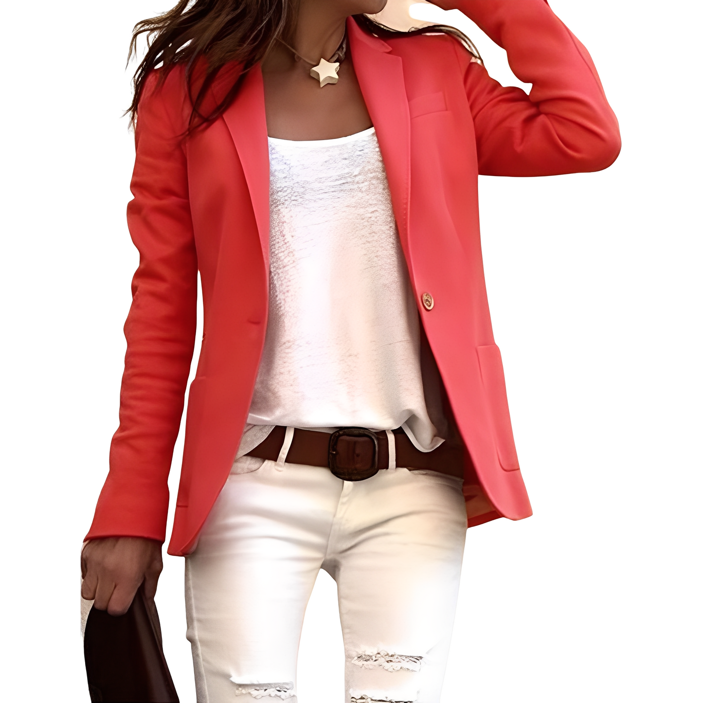 Heather - Ležérní blazer s reverem pro dámy