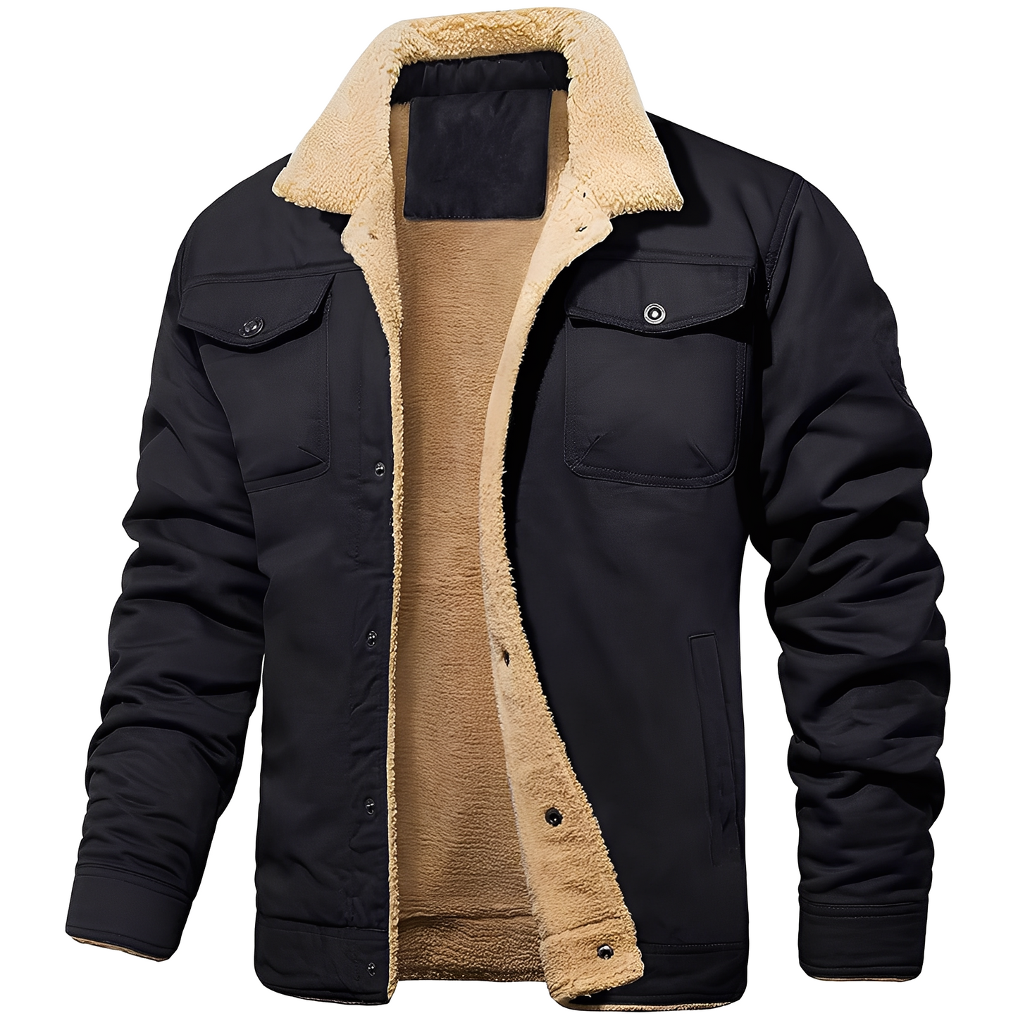 Dillon - Lehka Bunda z Fleece-Twill pro Muže