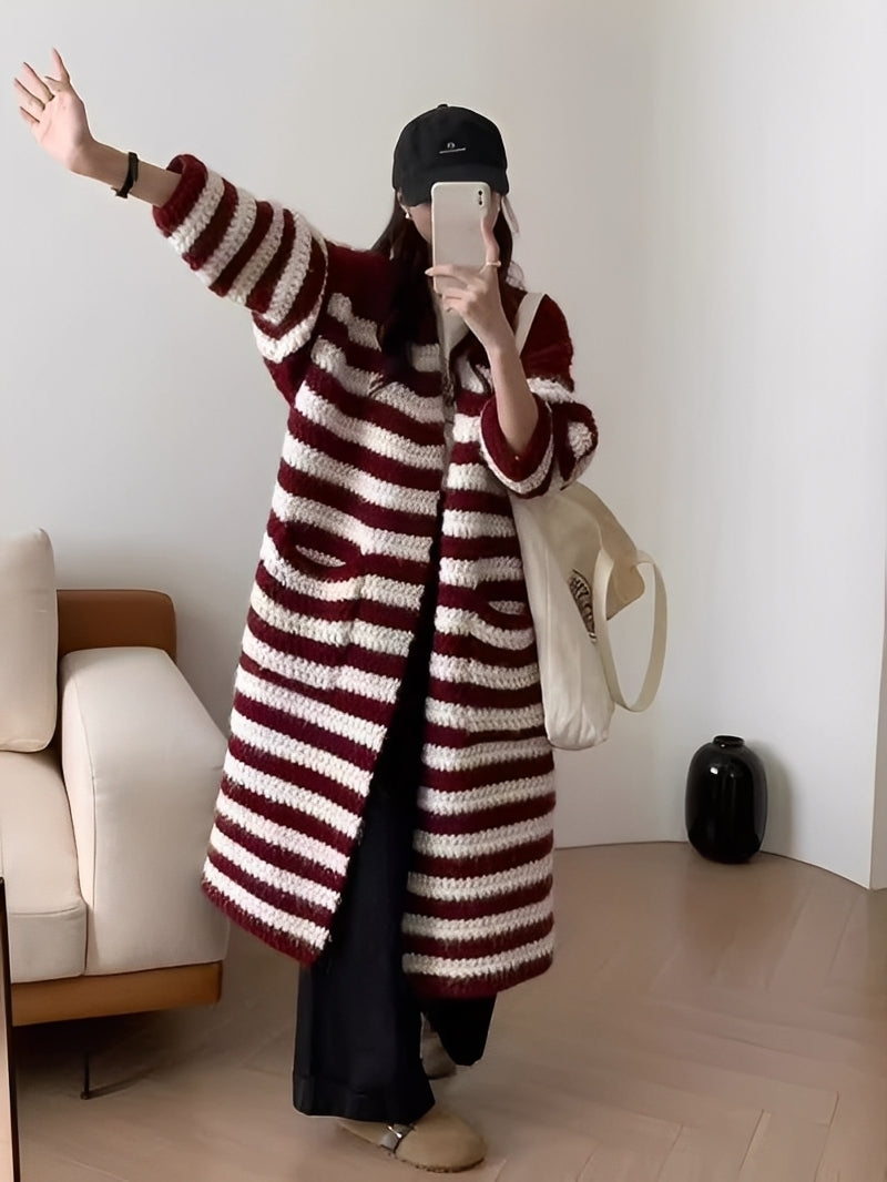 Rosaleen - Stylový, ležérní dlouhý kabát pro dámy