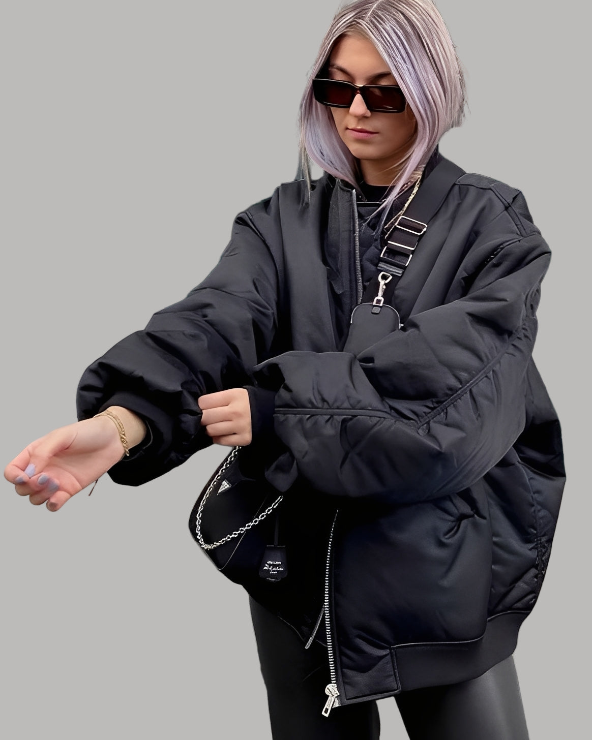 Coleen - Ležérní oversize bomber bunda pro ženy
