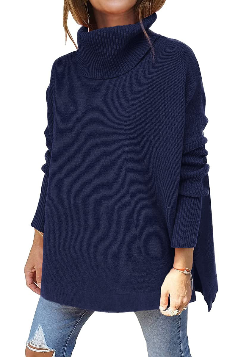 Macey - Lässiger Rollkragenpullover aus Wolle für Damen