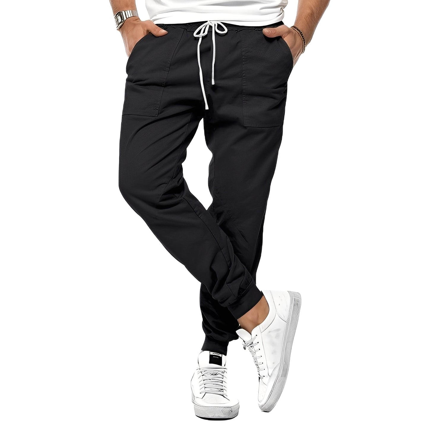 Cooper - Stylové Stretch-Sportovní Kalhoty pro Muže