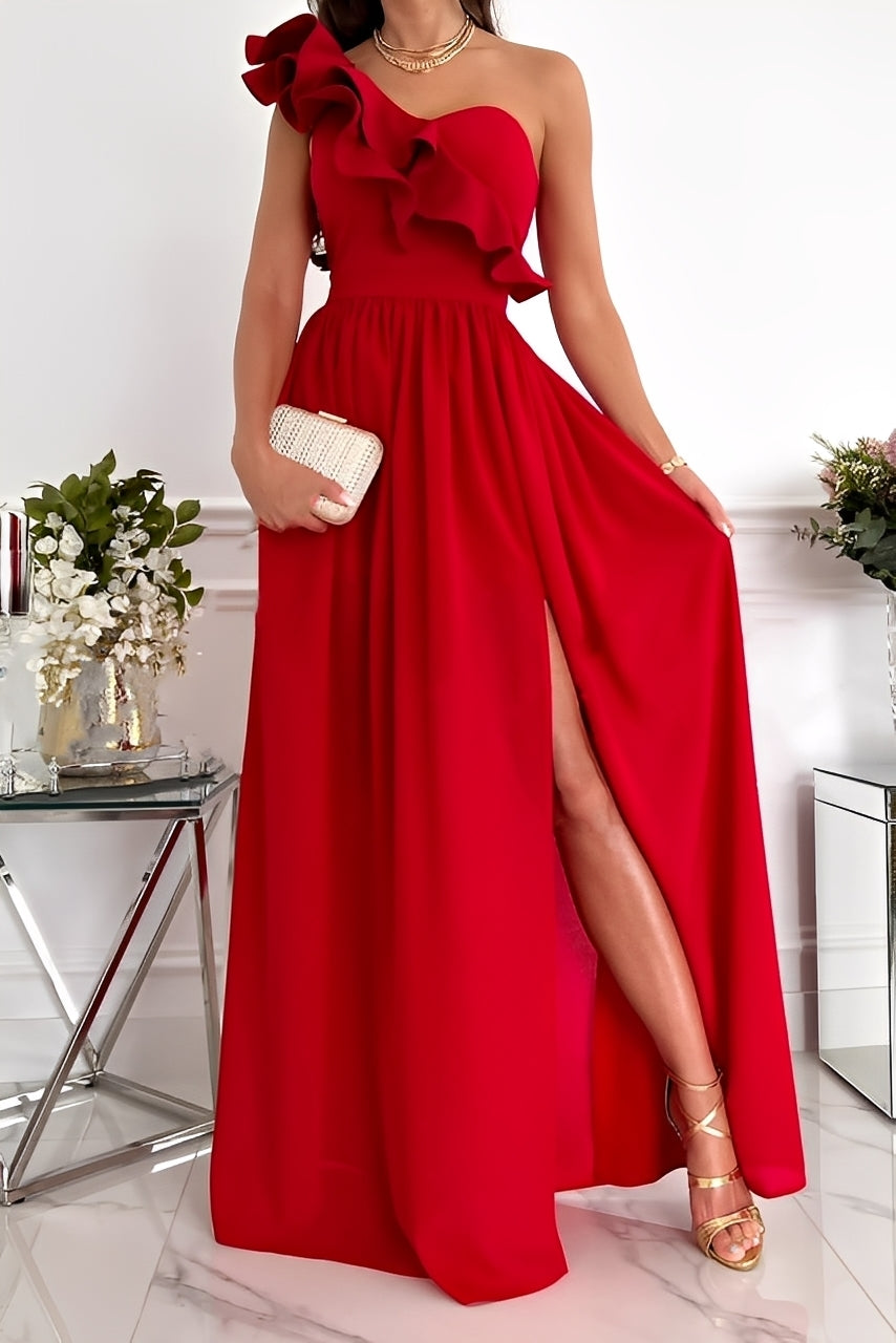 Tahlia - Elegantní šaty bez ramínek s volánky pro dámy