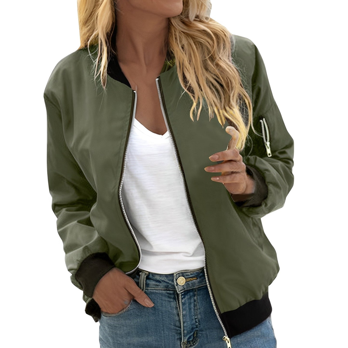 Vanessa - Stylová bomber bunda se zipem pro ženy