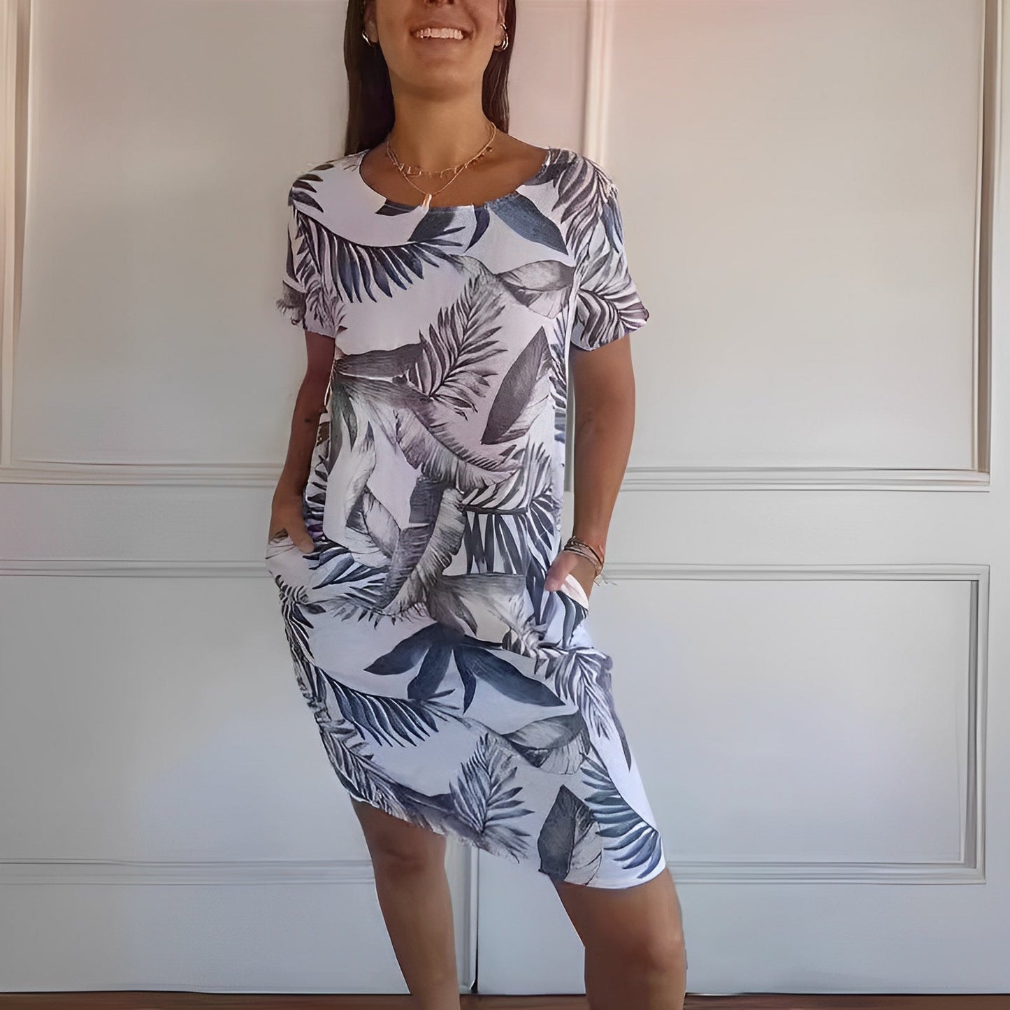 Jocelyn - Ležérní, pohodlné šaty s potiskem pro dámy