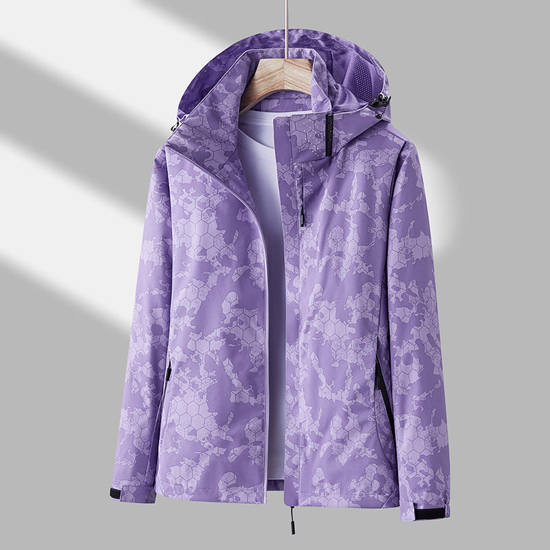 Palmer - Tiskaná unisex větrovka s kapucí