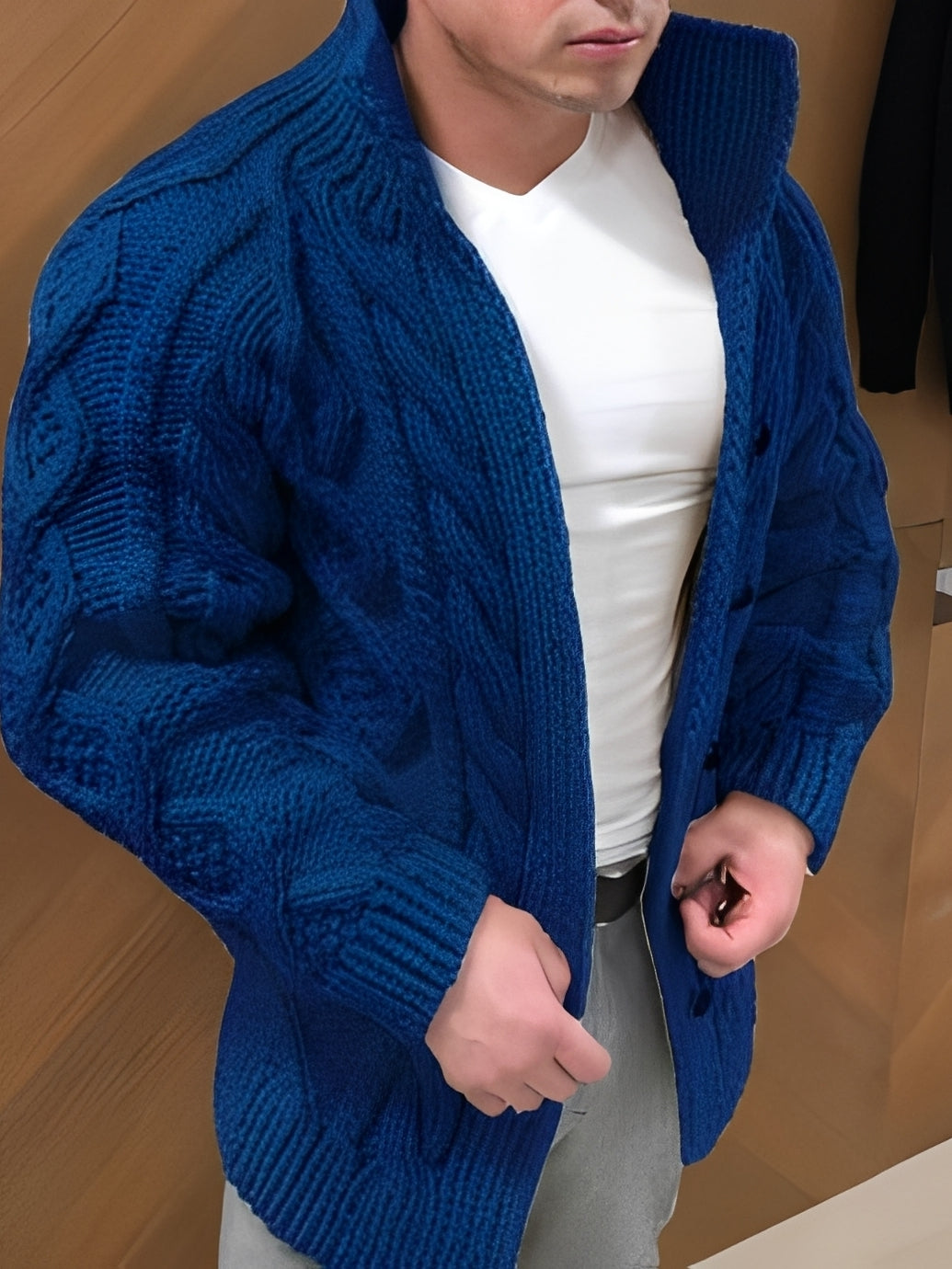 Donovan - Stylový, teplý cardigan pro muže