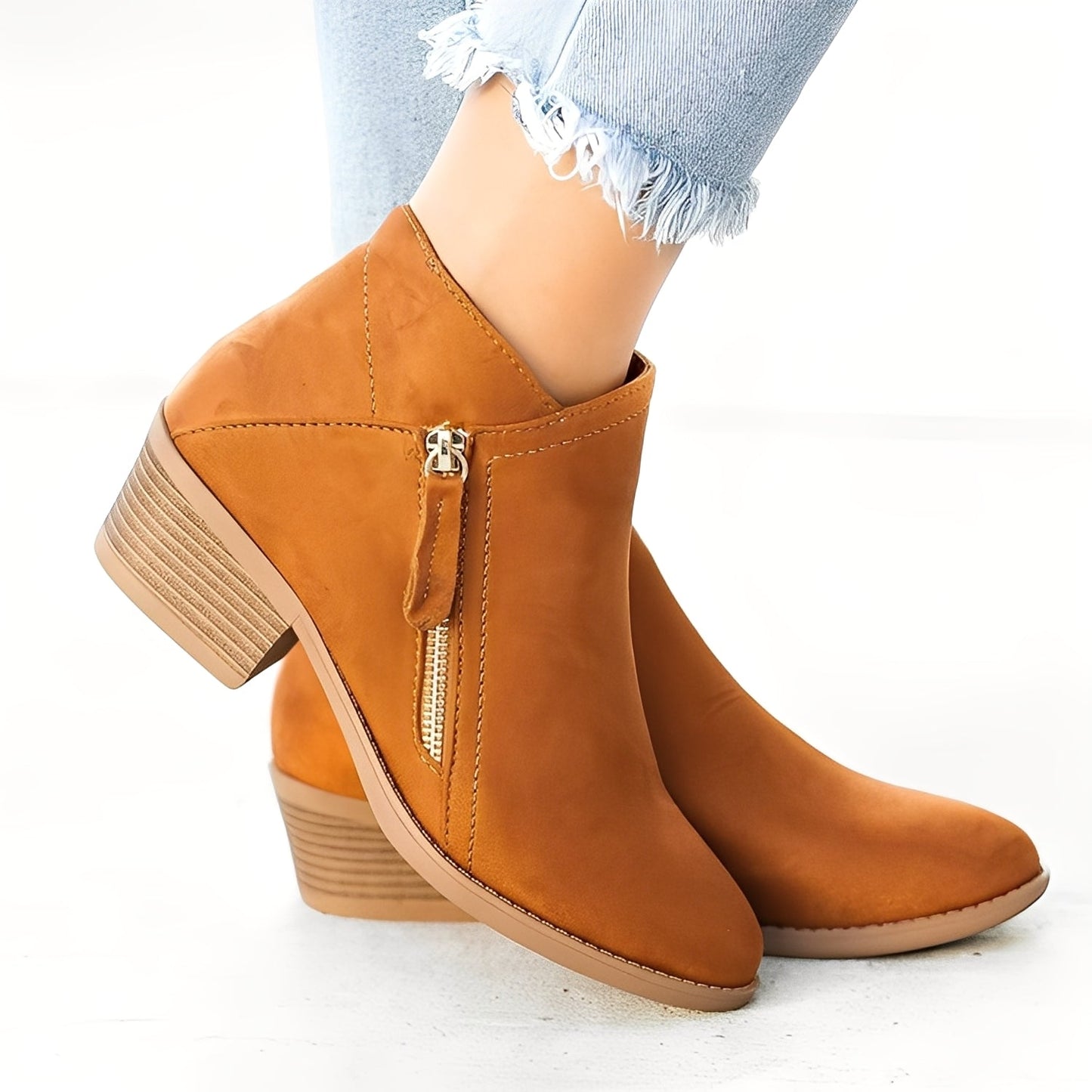 Mirabelle - Stylové kotníkové boty se zipem pro dámy