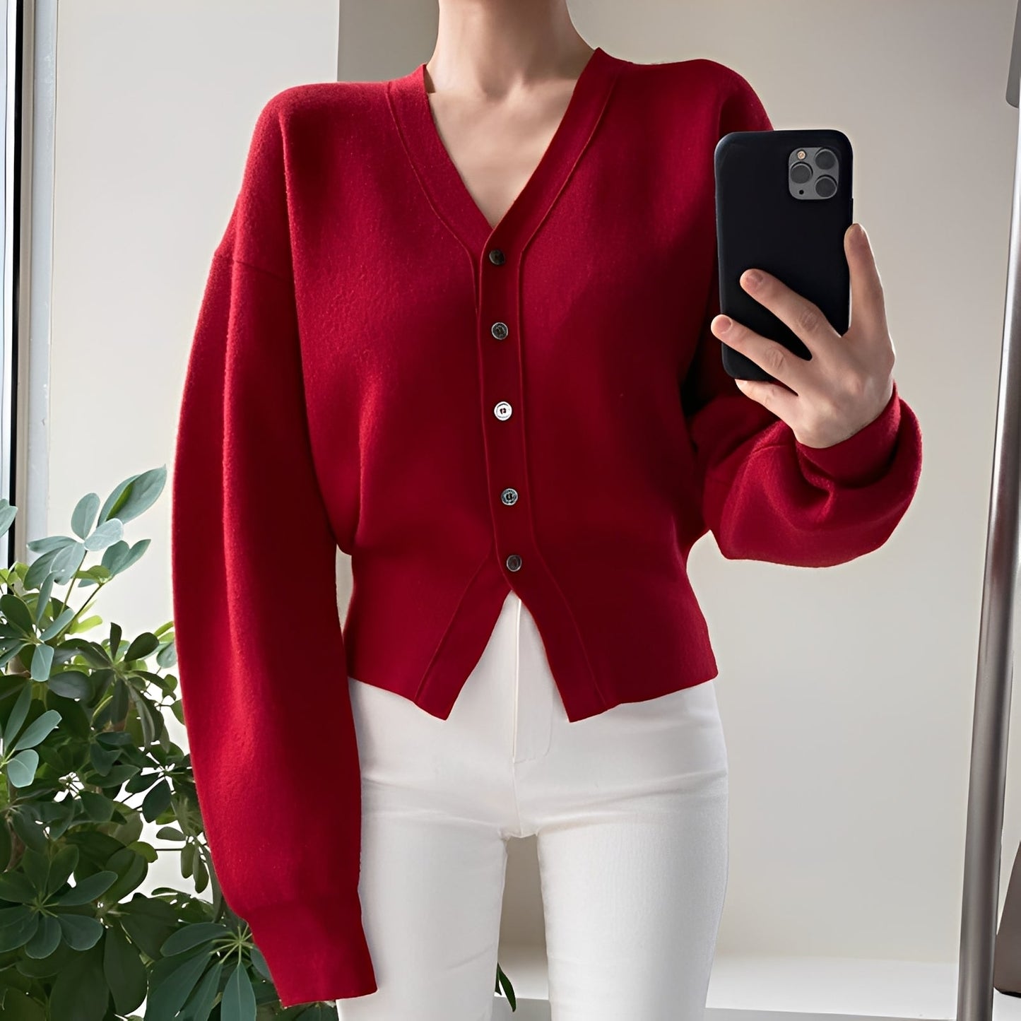 Carolyn - Klasický, volně pletený cardigan pro dámy