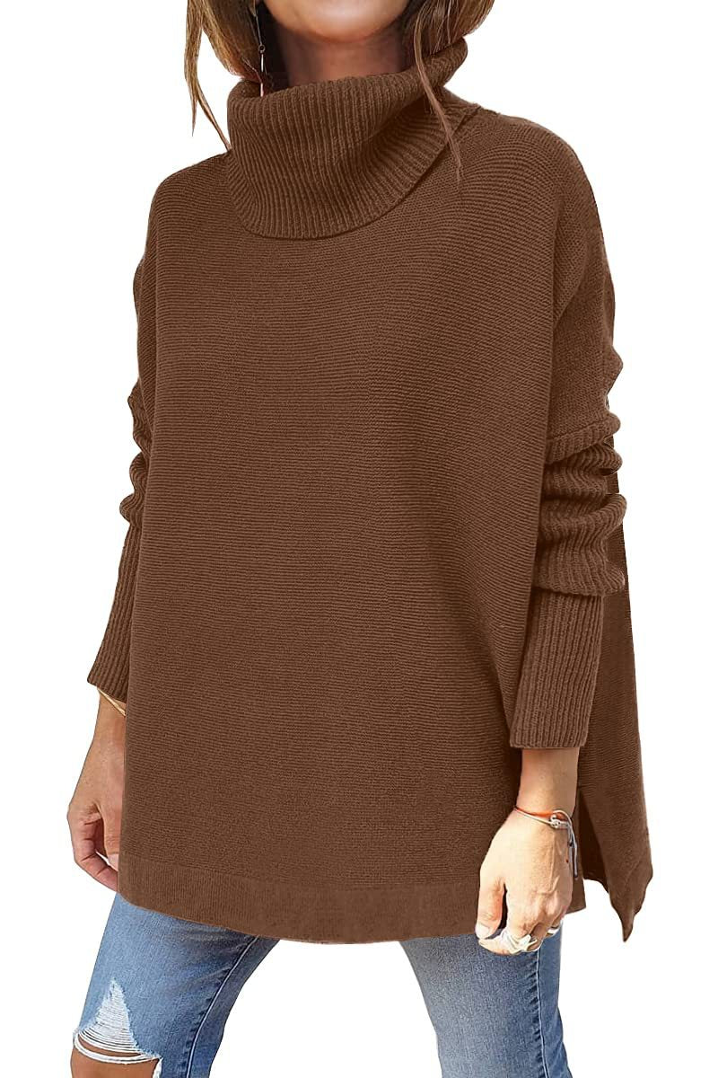 Macey - Lässiger Rollkragenpullover aus Wolle für Damen