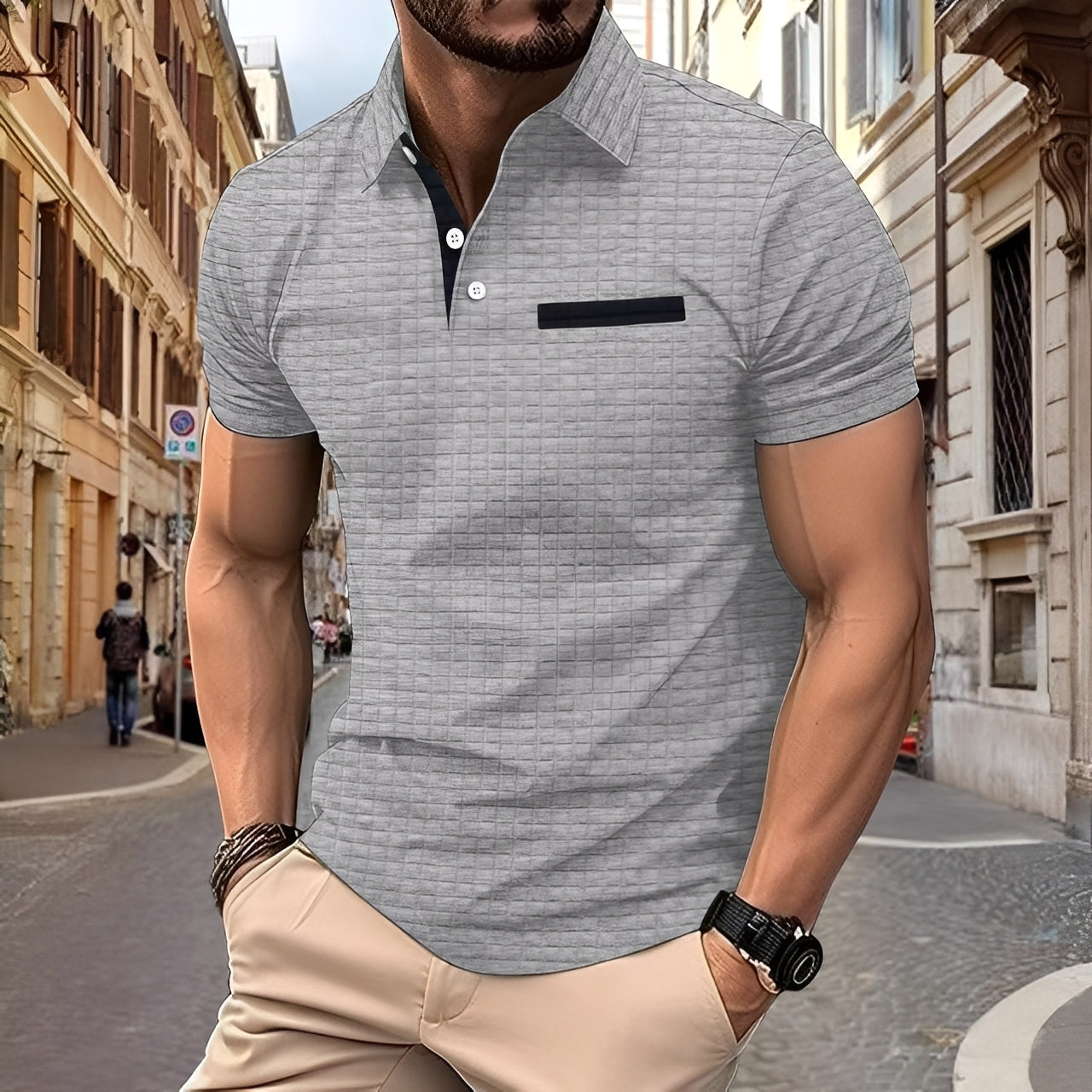 Benson - Stylové Slim-Fit polotriko pro muže