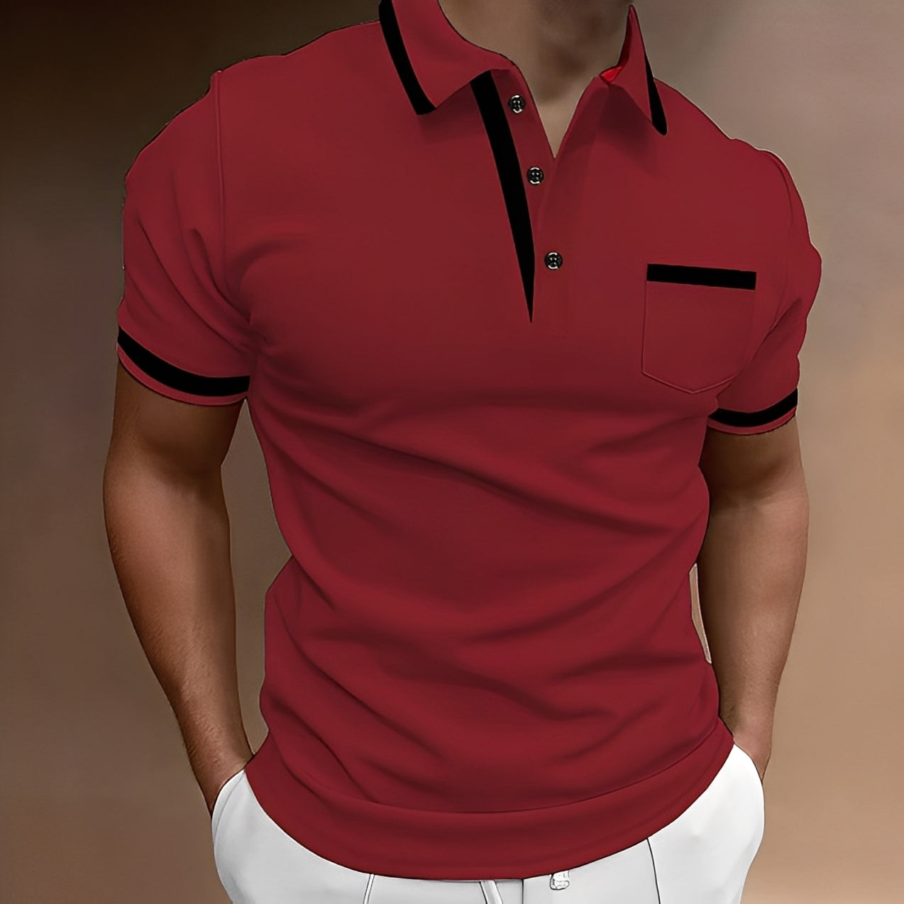Alijah - Stylové, přiléhavé polotriko pro muže