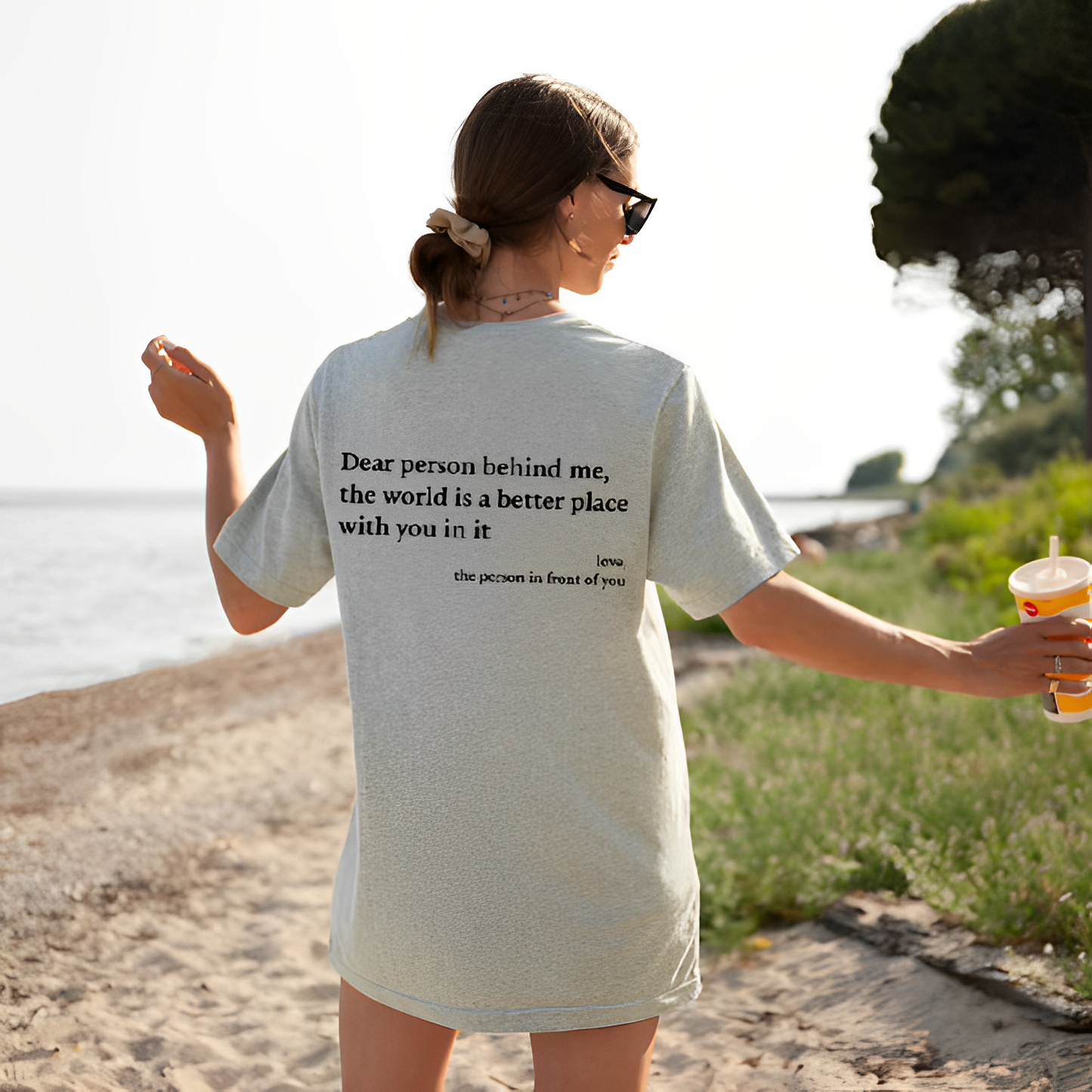 Dear Person – Unisex tričko „Milá osoba za mnou“
