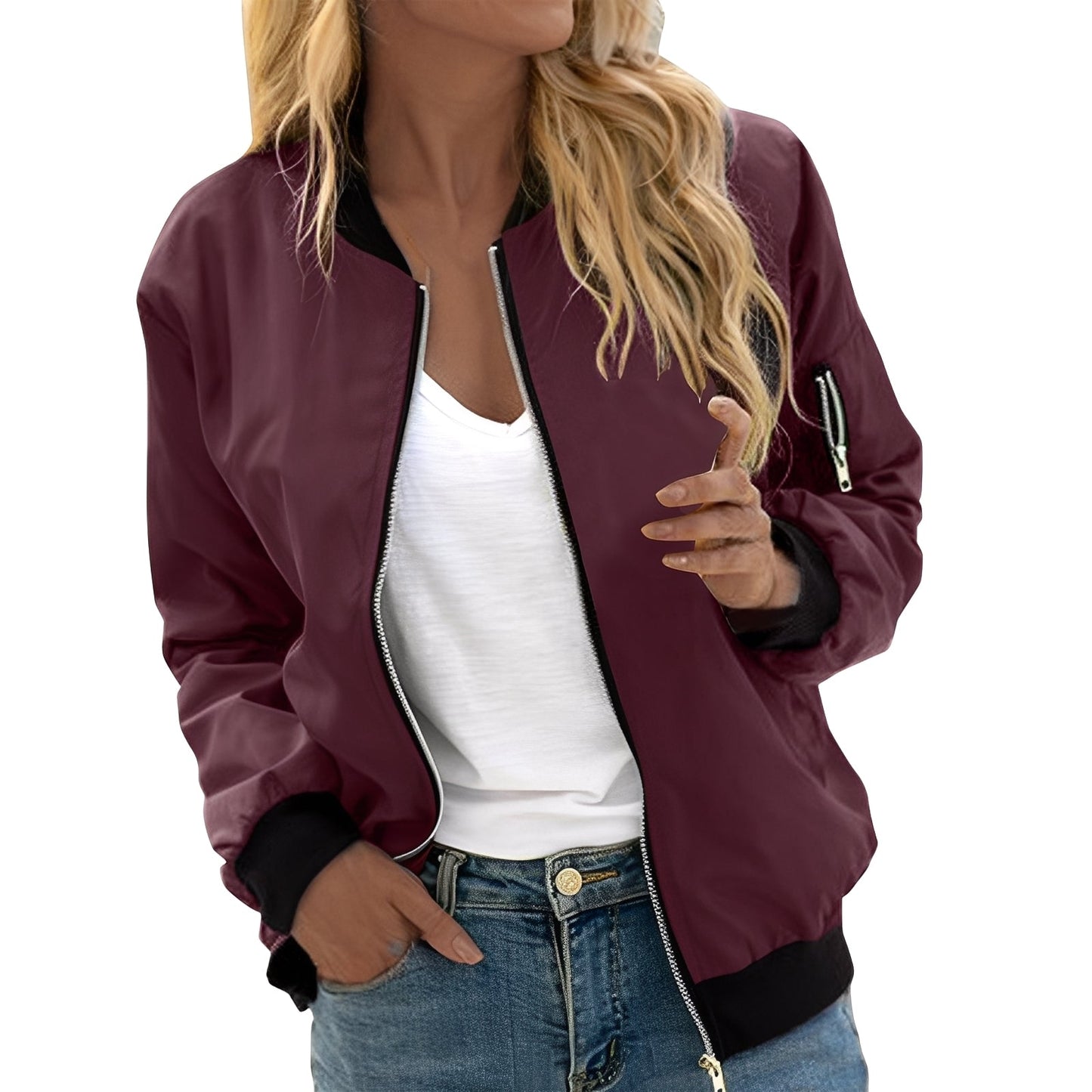 Shirlee - Neformální bomber bunda v retro stylu pro ženy
