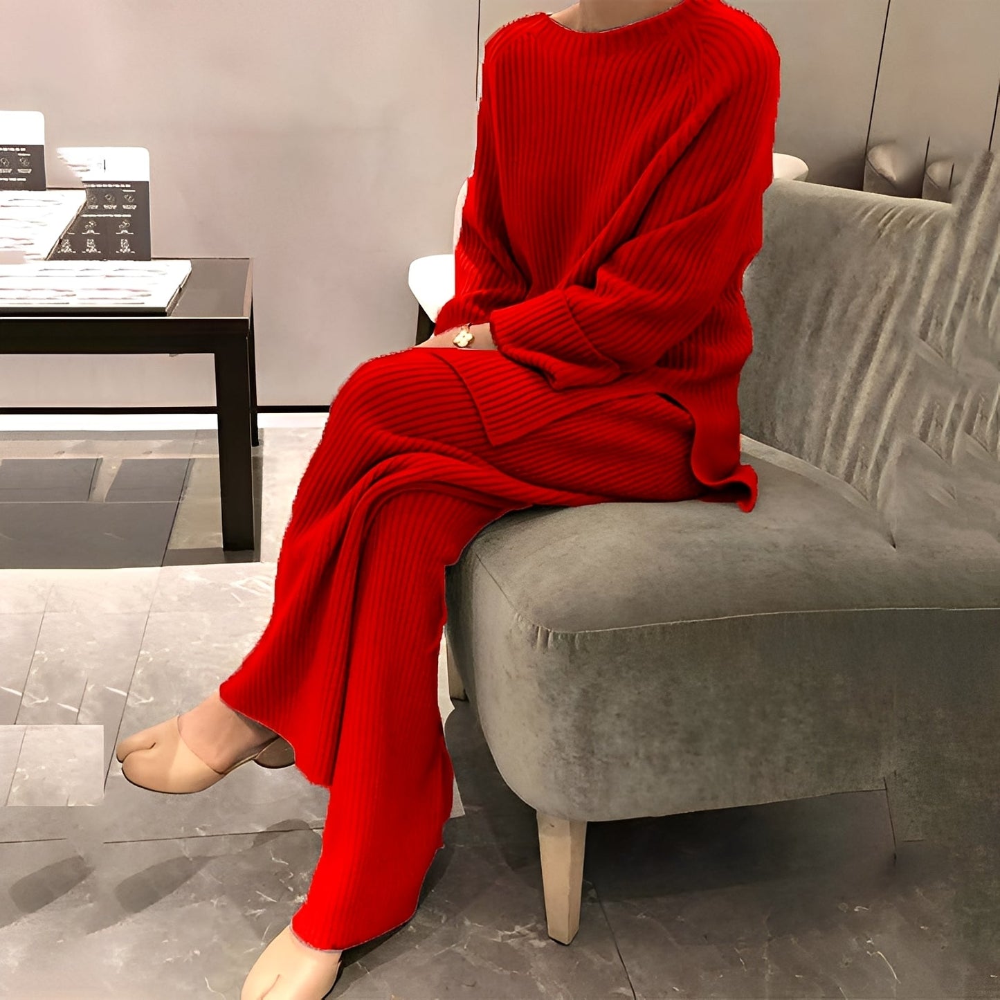 Carolina - Pohodlný a příjemný pletený set pro dámy