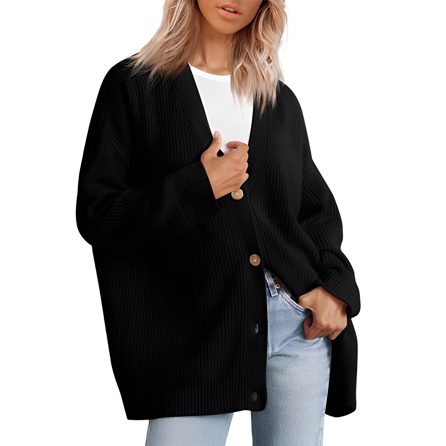 Christal - Ležérní oversize cardigan pro ženy