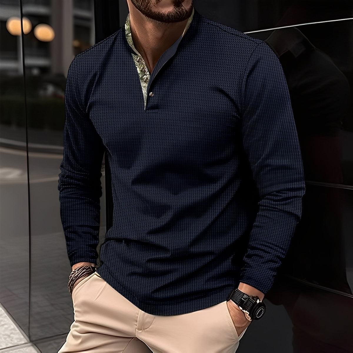 Chester - Moderní polo tricko s reverzním límeckem pro muže