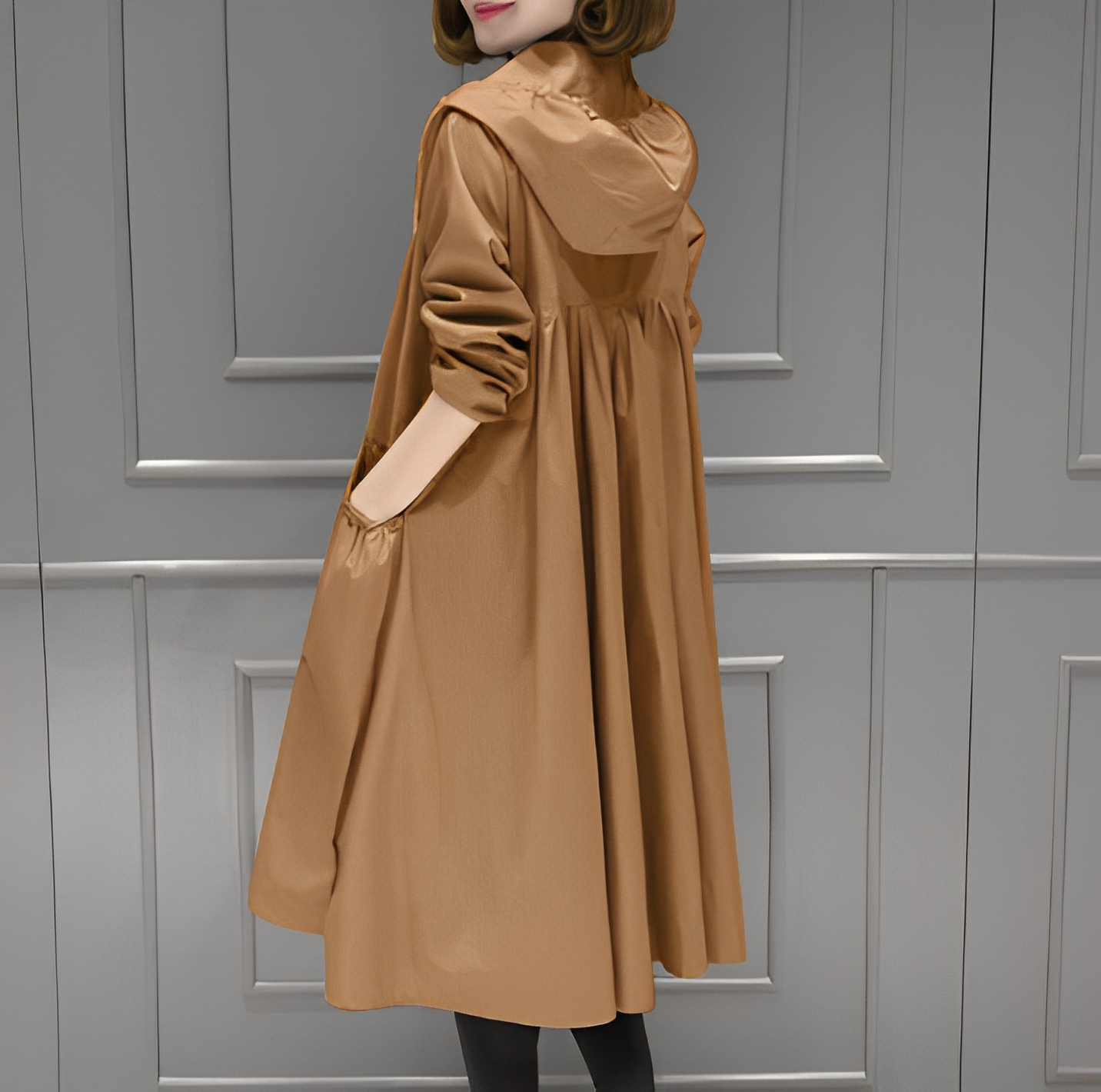 Margarette - Stylový deštník s kapucí pro ženy