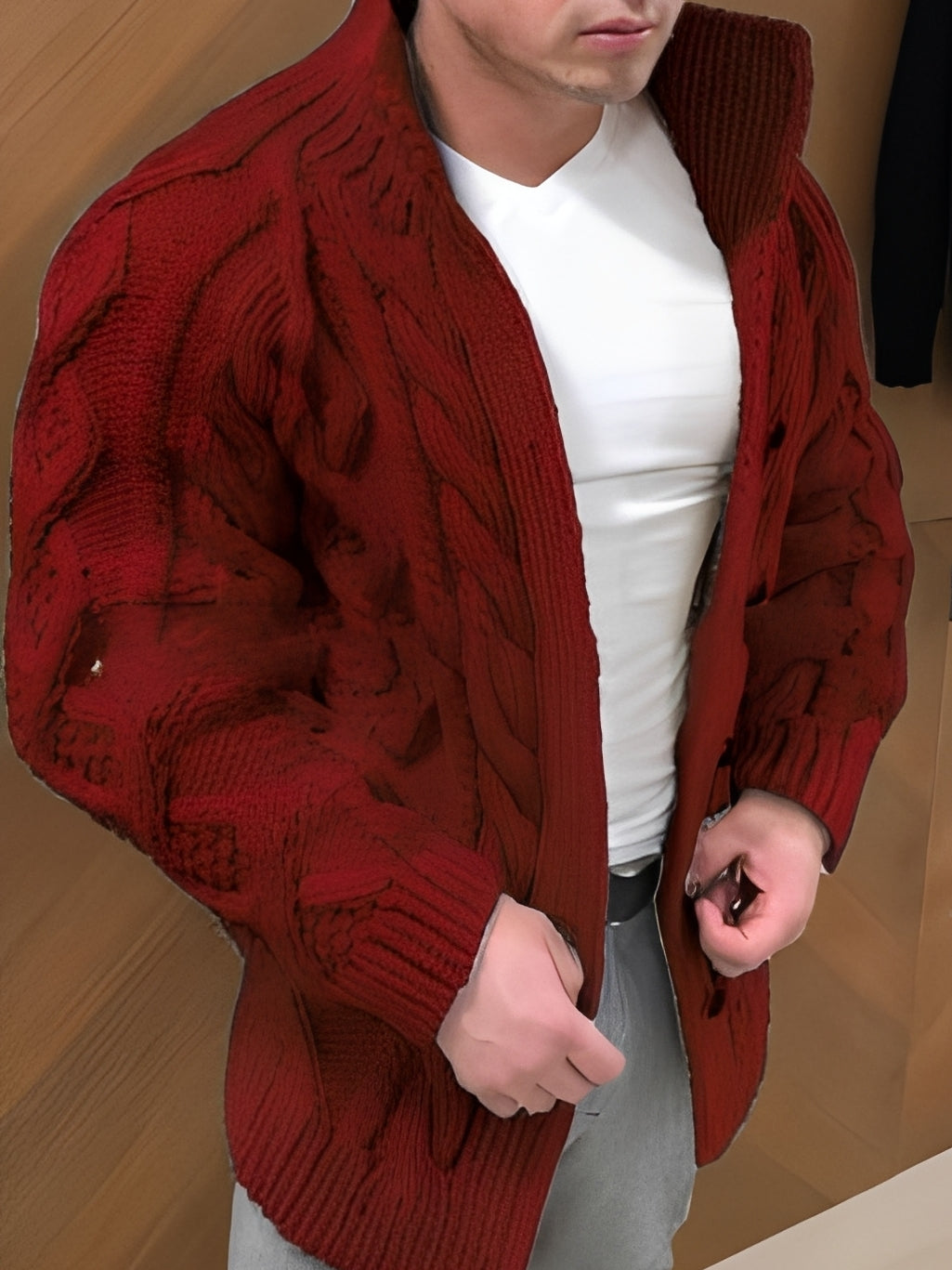 Donovan - Stylový, teplý cardigan pro muže