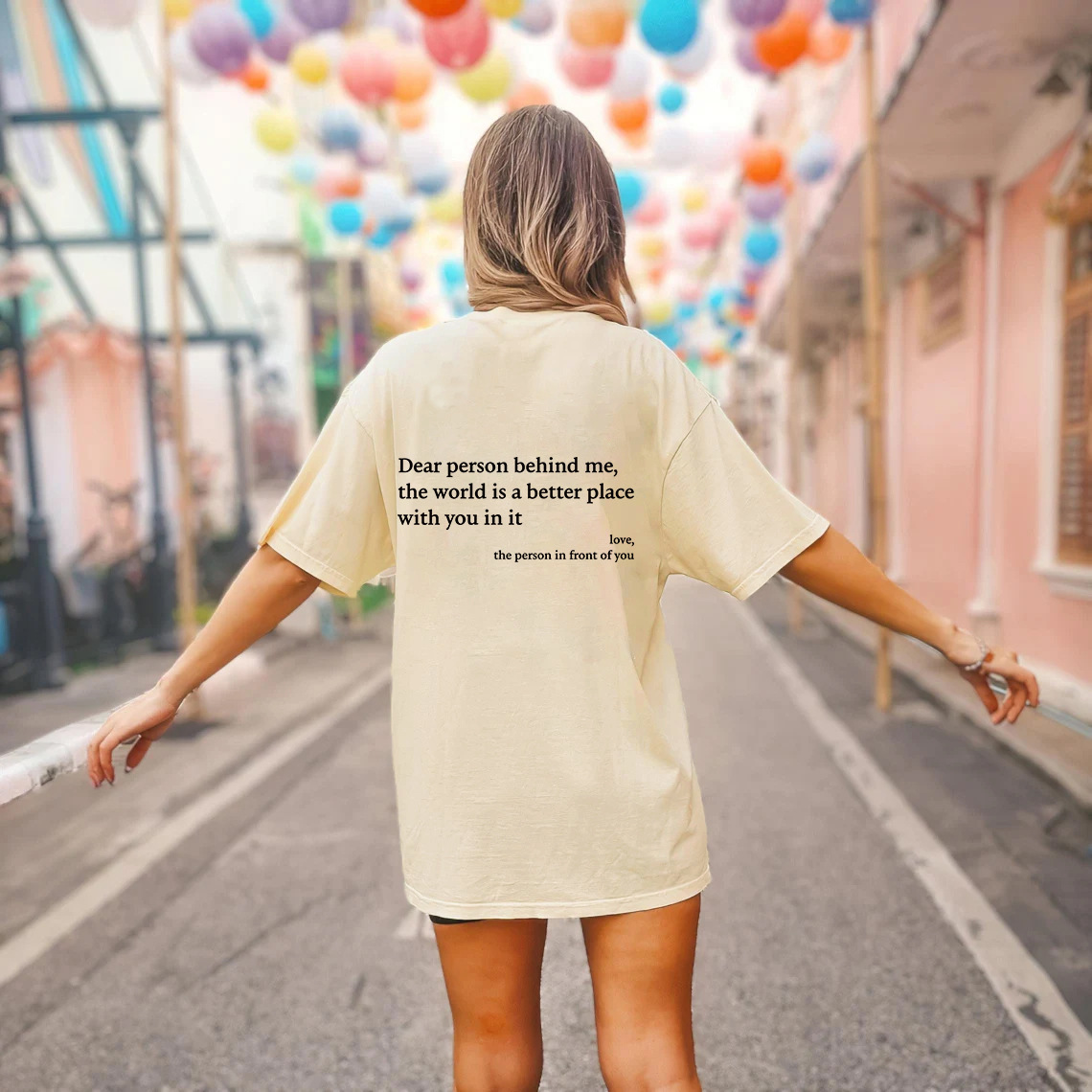 Dear Person – Unisex tričko „Milá osoba za mnou“