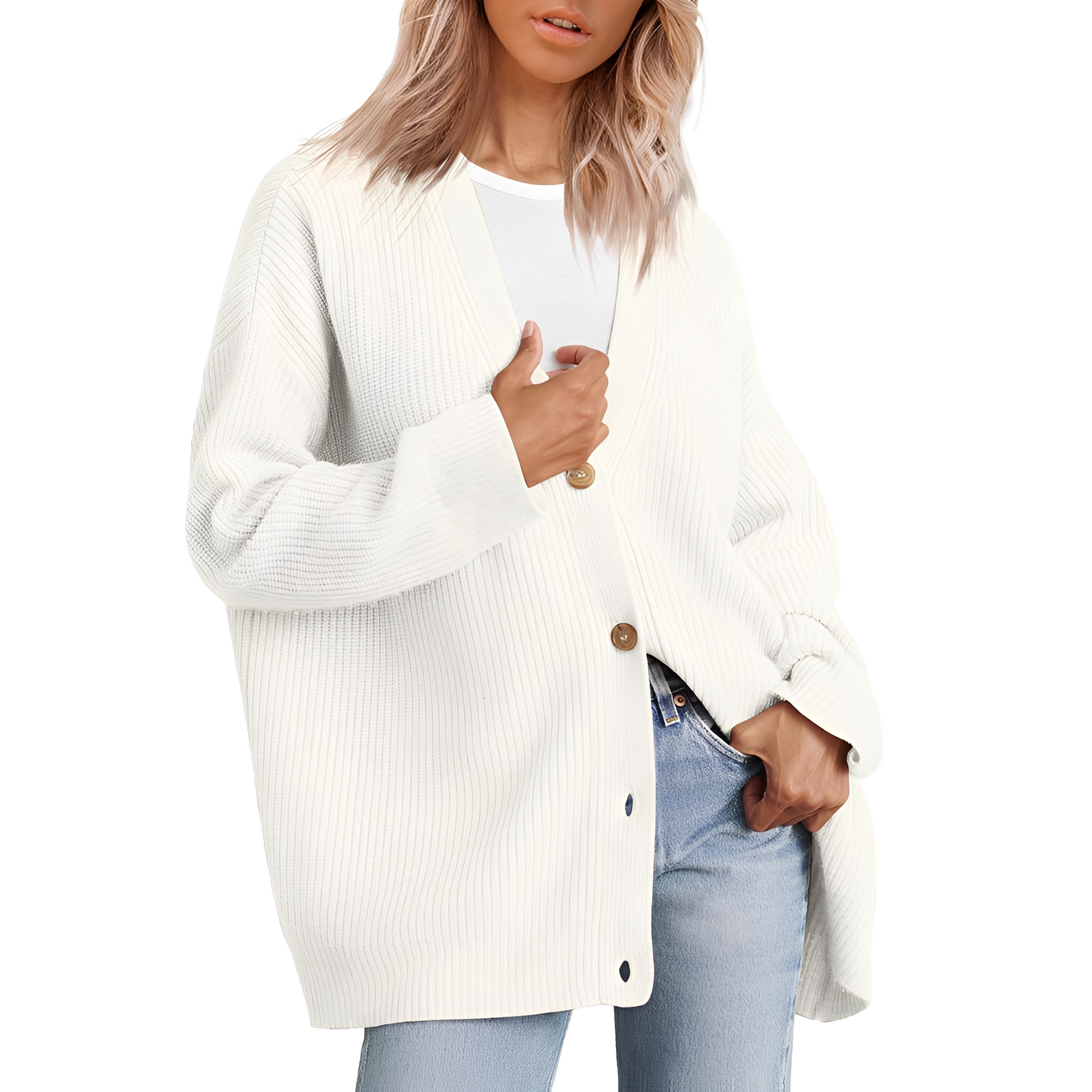 Christal - Ležérní oversize cardigan pro ženy
