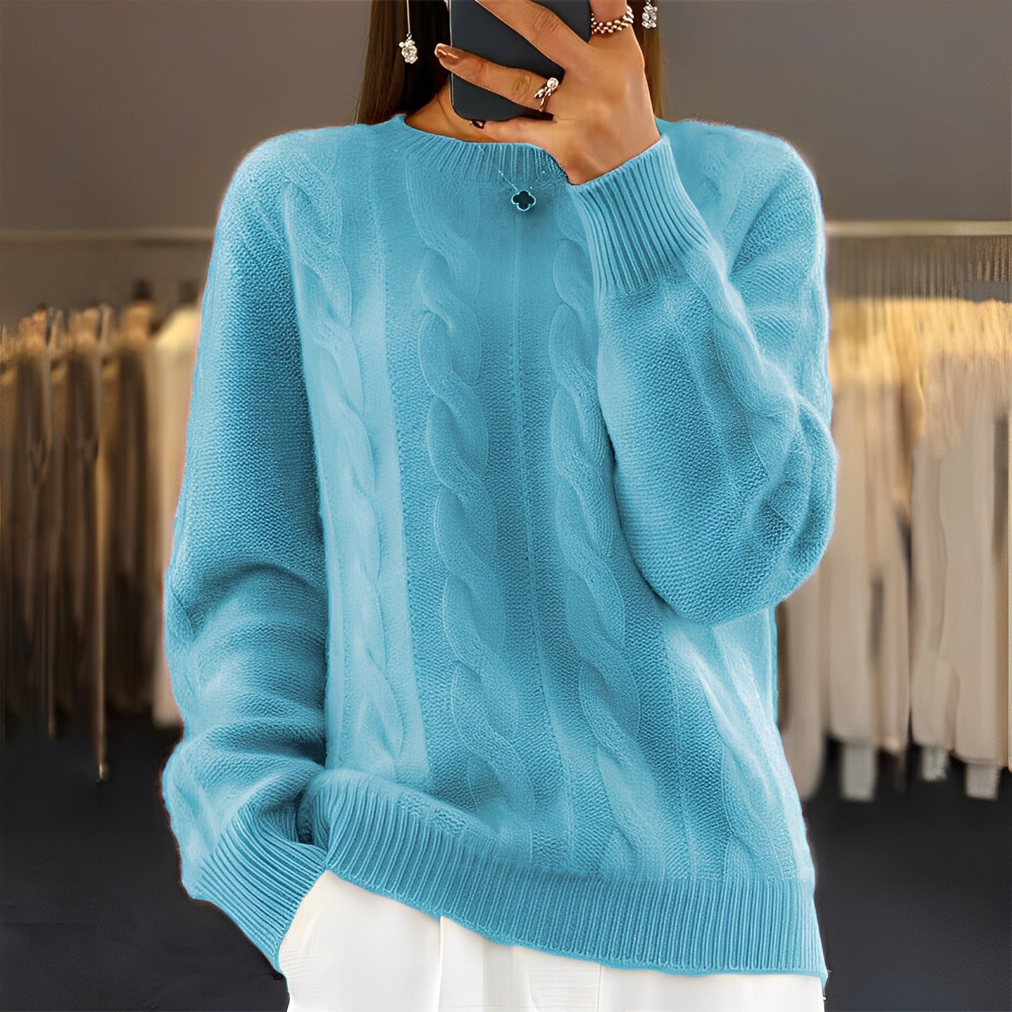 Leanne - Klasický, stylový pletený svetr pro ženy