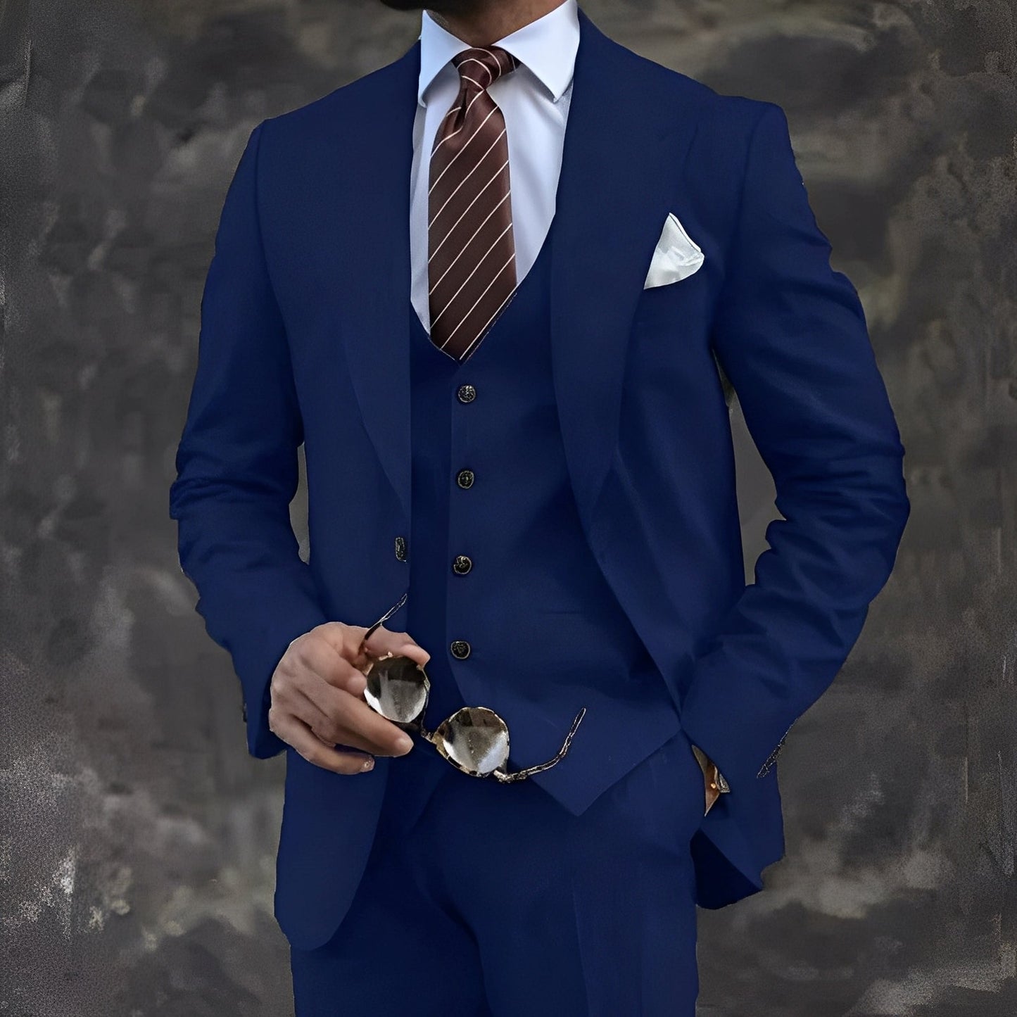 Cordell - Elegantní, formální třídílný oblek pro muže