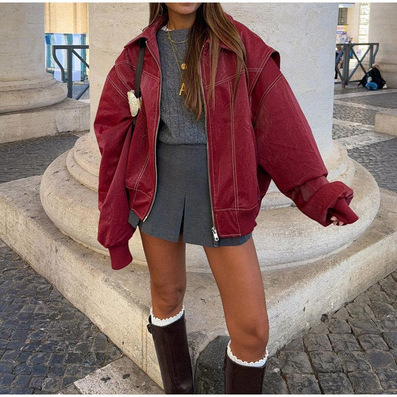 Jaidyn - Oversized bomber bunda pro ženy