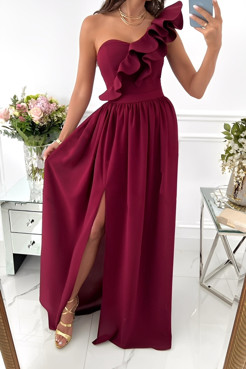 Tahlia - Elegantní šaty bez ramínek s volánky pro dámy